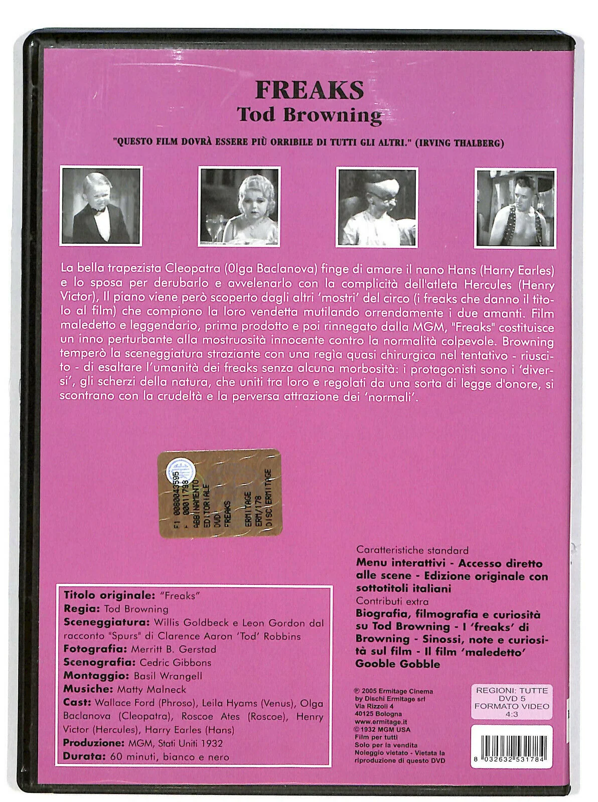 EBOND Freaks (film 1932) DVD DB724453 - Image 2