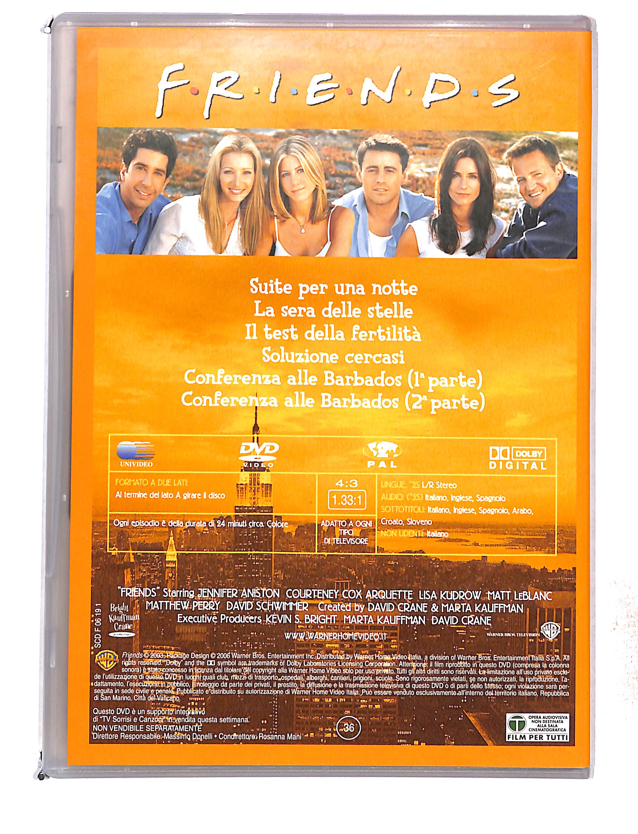 EBOND Friends Stagione 9 eps 19-24 EDITORIALE DVD DB761461 - Image 2