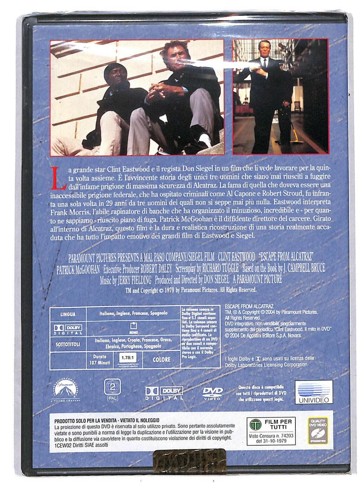 EBOND Fuga Da Alcatraz  Editoriale DVD DB744112 - Image 2