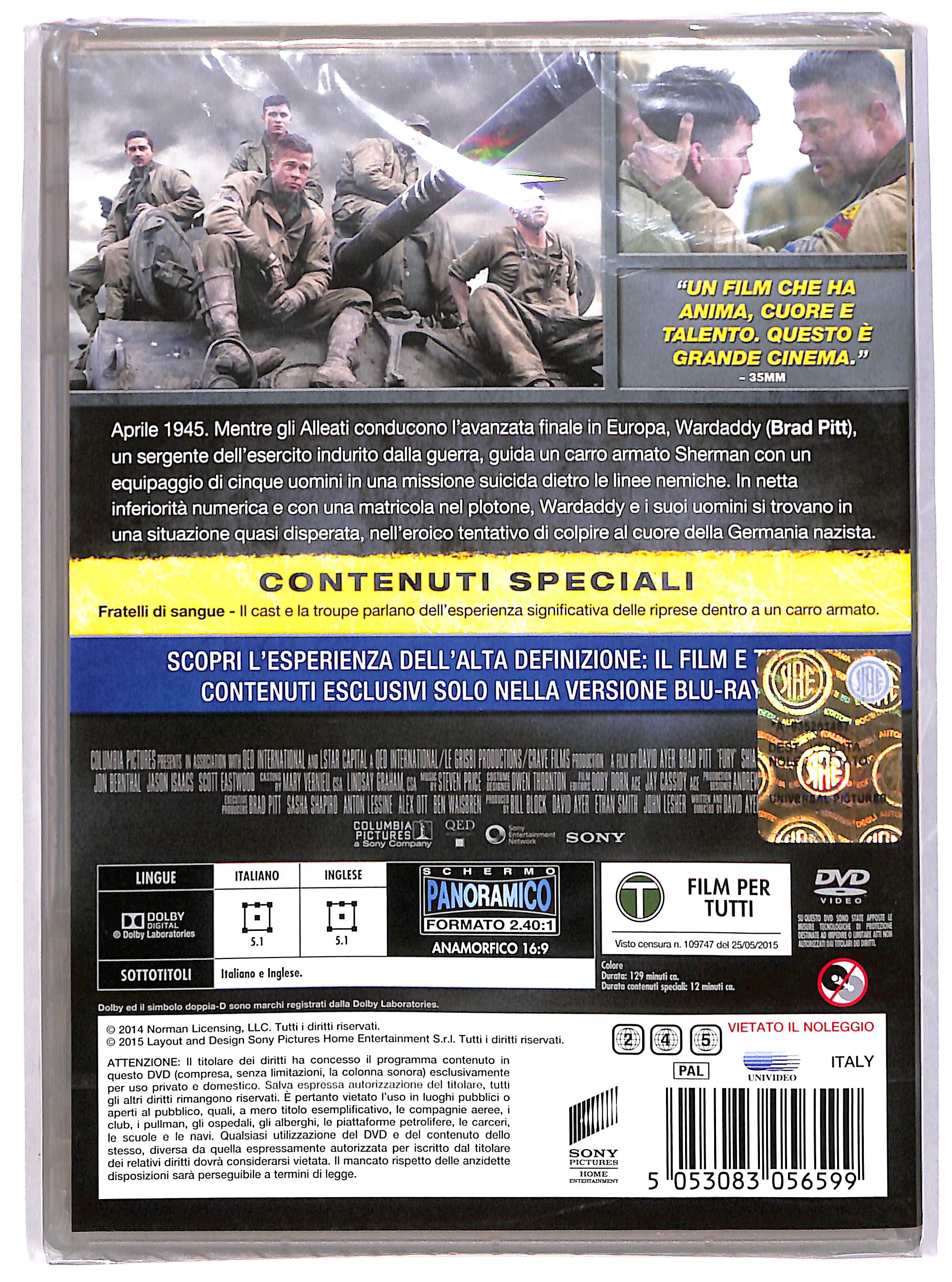EBOND Fury NOLEGGIO DVD DB759348 - Image 2