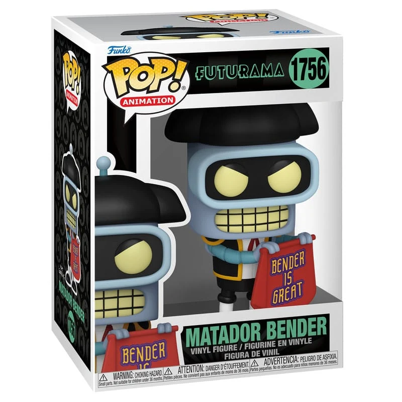 FUTURAMA POP! ANIMATION VINYL FIGURE BENDER (MATADOR) 9 CM P038518 - Image 2
