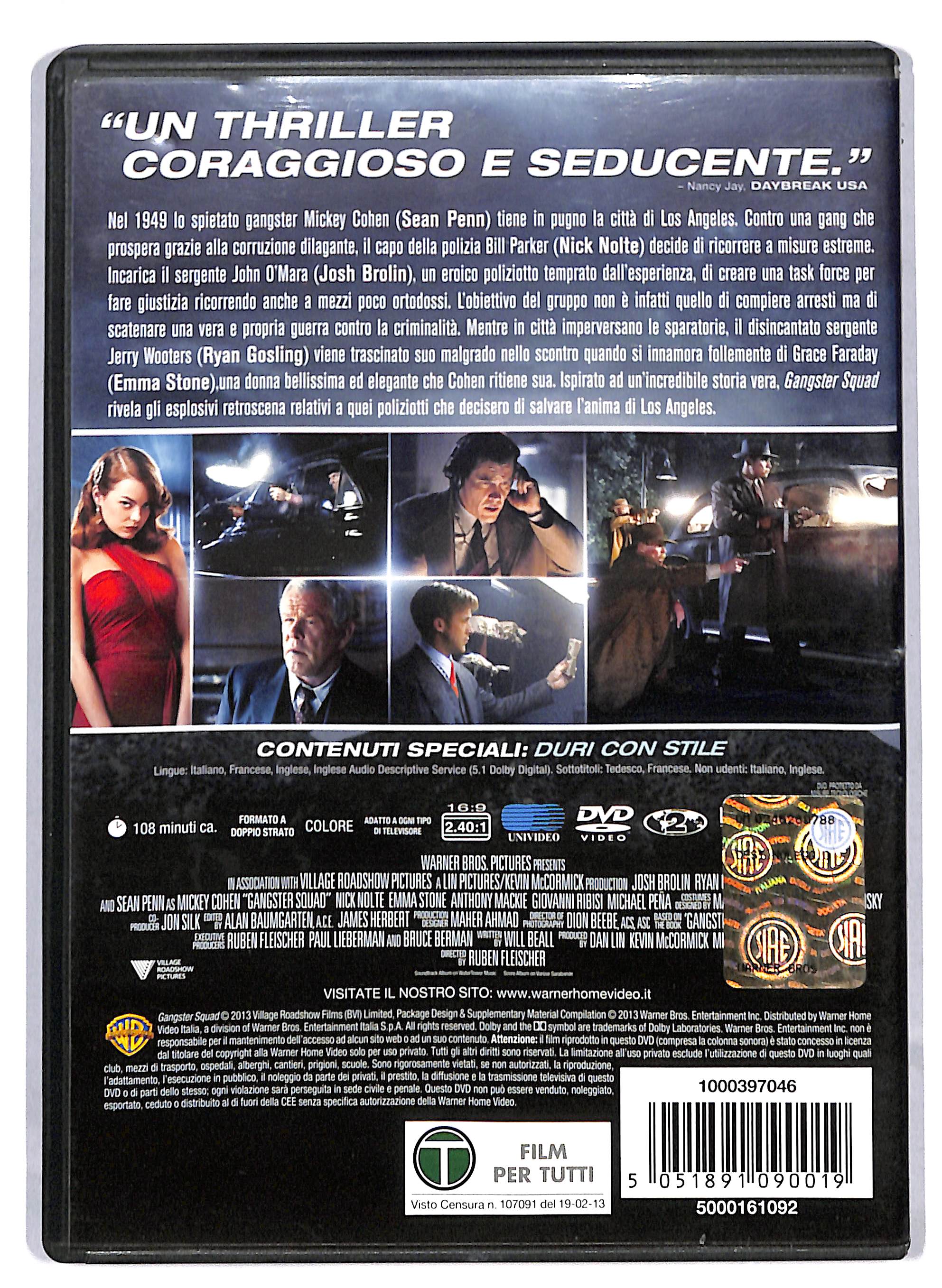 EBOND Gangster Squad NOLEGGIO DVD DB757347 - Image 2