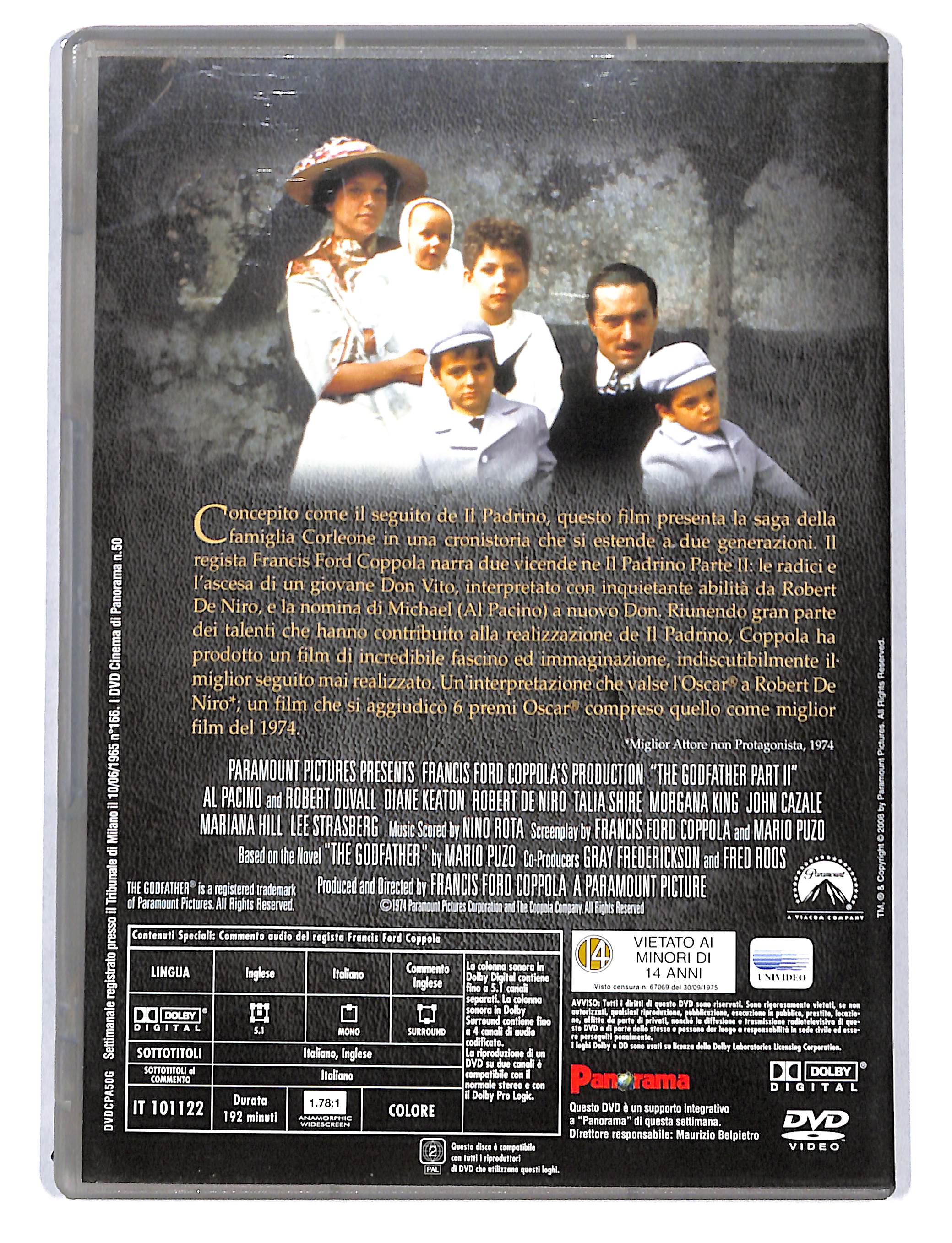 EBOND Gangsters collection - Il Padrino Parte II Editoriale DVD DB723812 - Image 2