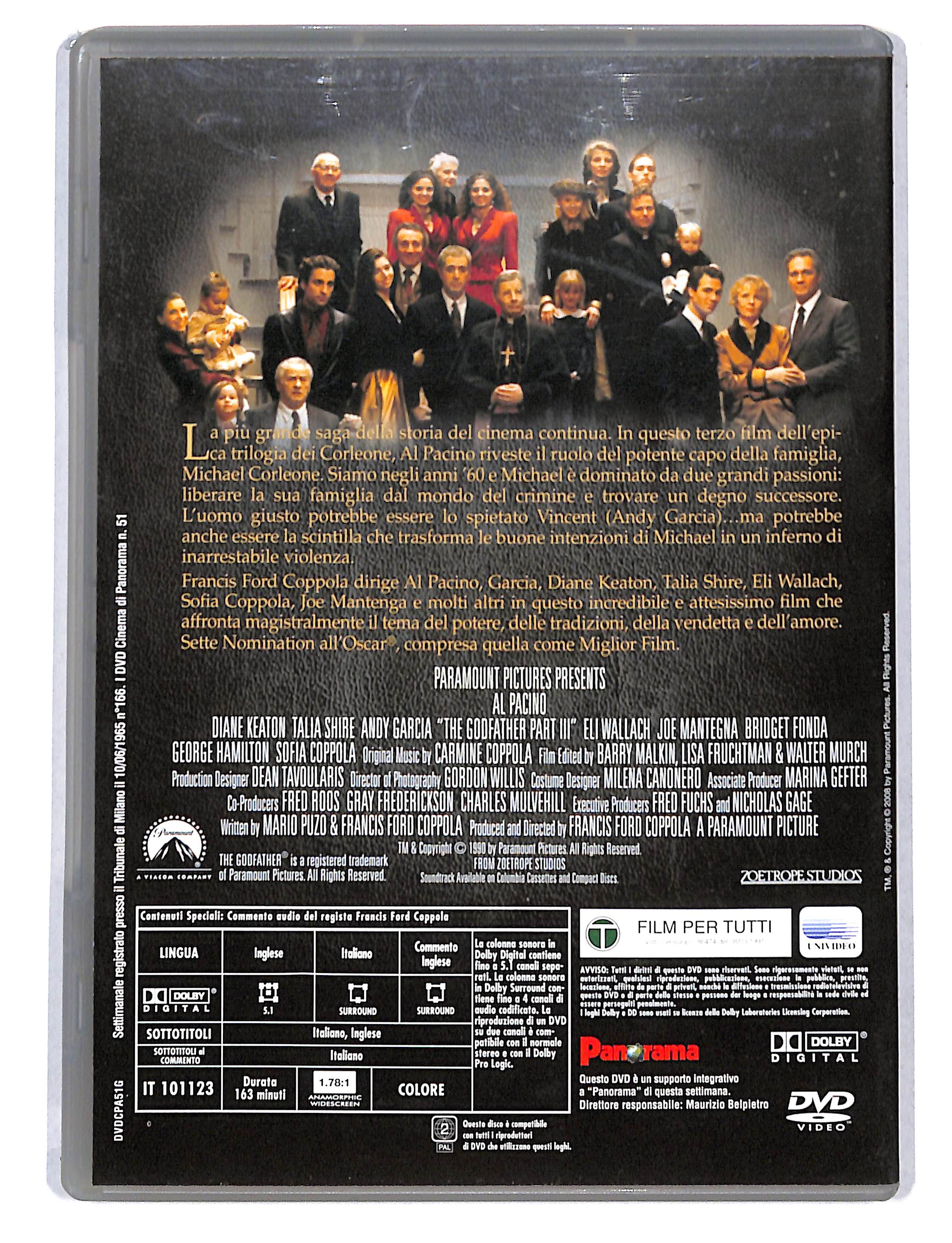 EBOND Gangsters Collection - Il Padrino parte III EDITORIALE DVD DB748822 - Image 2