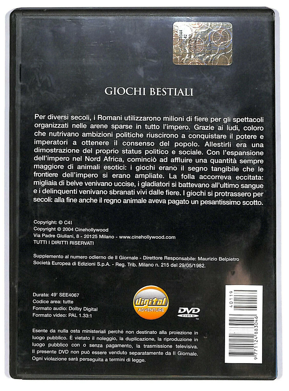 EBOND Giochi Bestiali Vol.19 Editoriale DVD DB730304 - Image 2