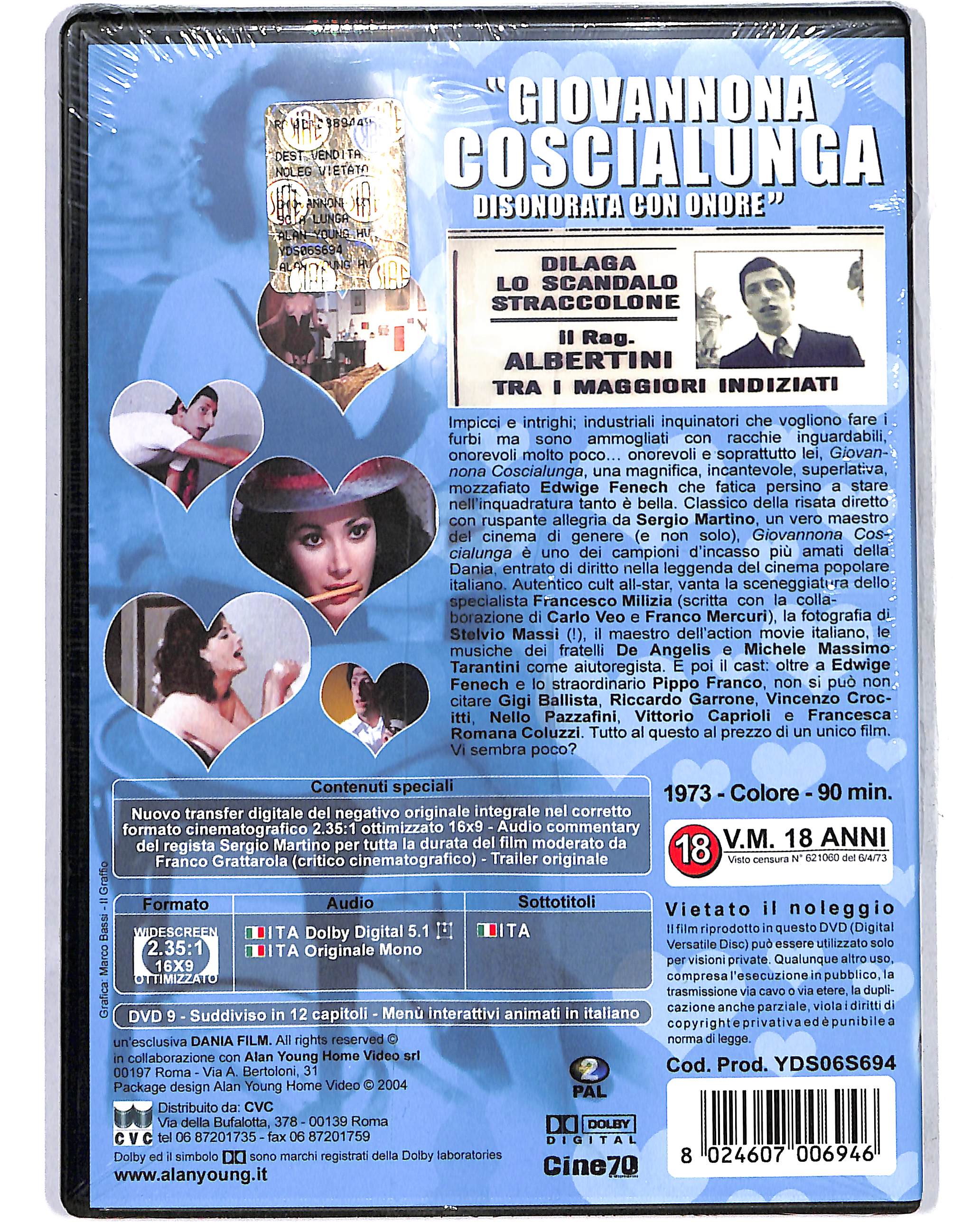 EBOND Giovannona Coscialunga disonorata con onore DVD DB747764 - Image 2
