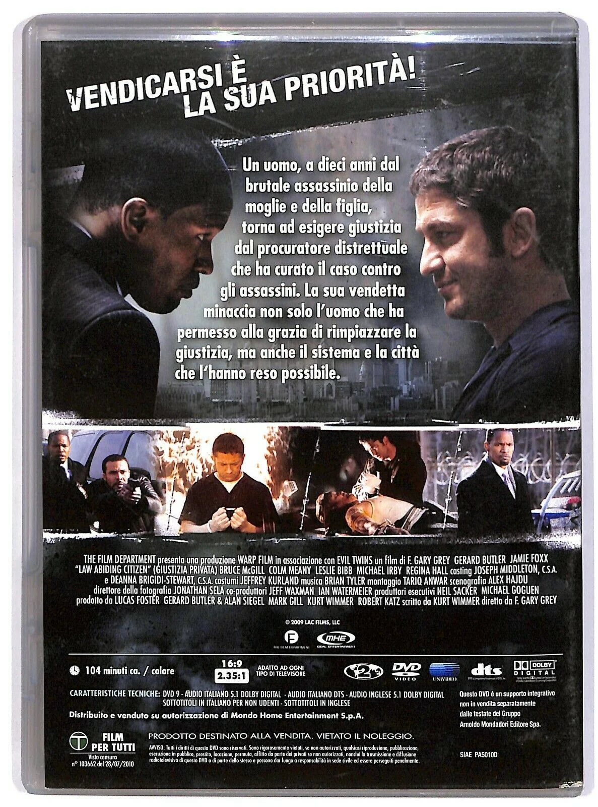 EBOND Giustizia Privata Con Gerard Butler, Jamie Foxx Editoriale DVD DB756150 - Image 2