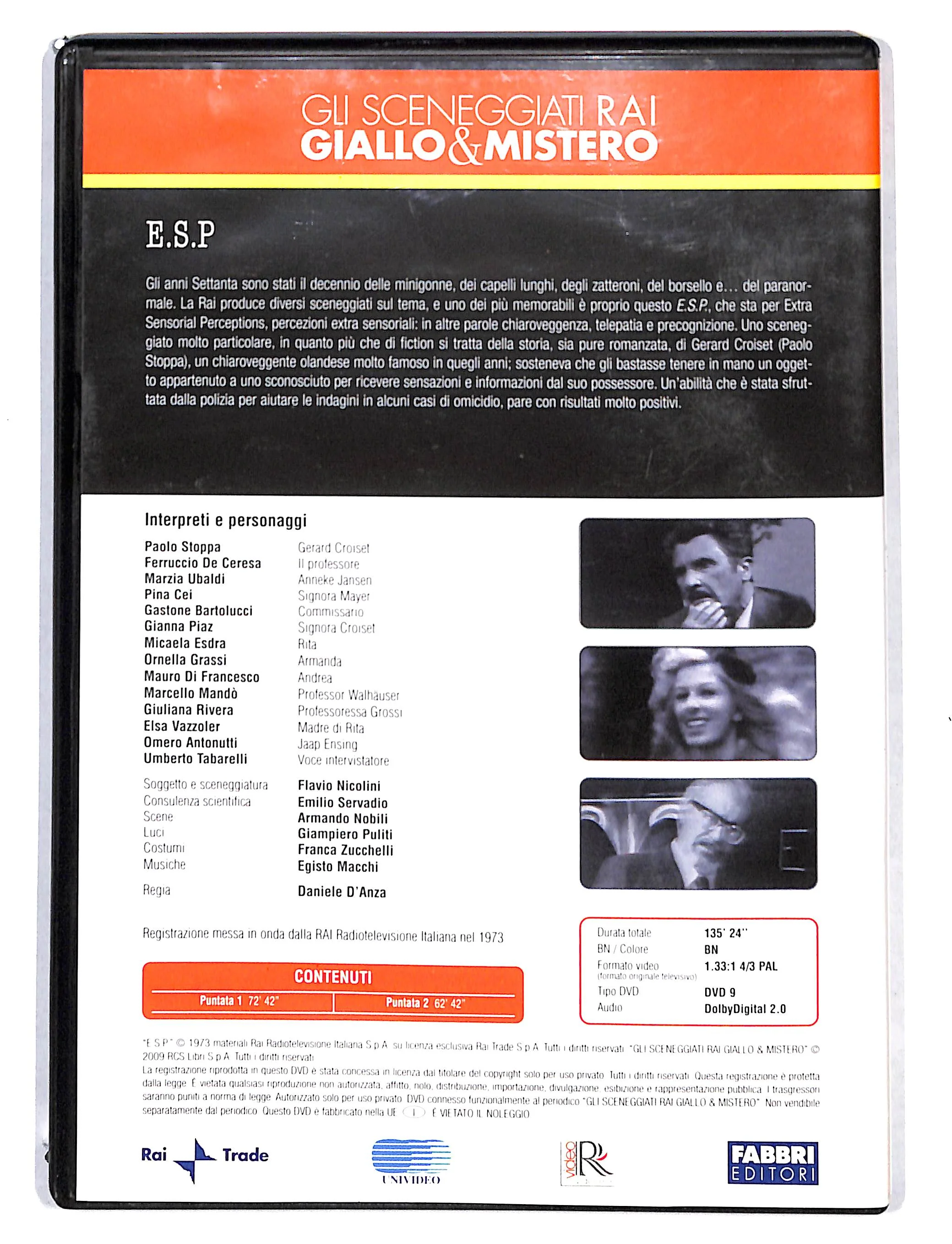 EBOND Gli sceneggiati Rai Giallo e Mistero - E.S.P puntata 1-2 DVD DB723154 - Image 2