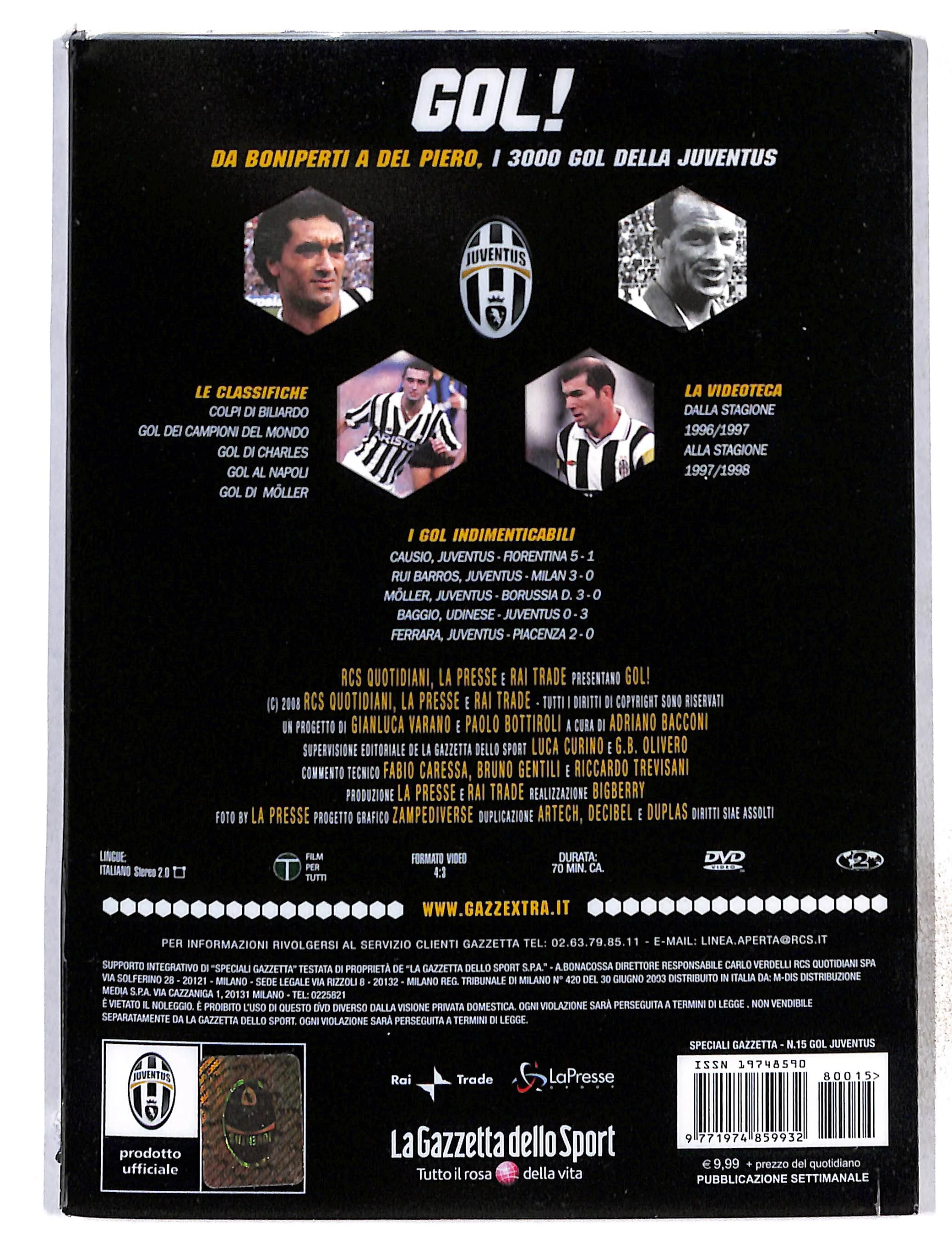 EBOND Gol!Da Boniperti a Del Piero vol.15 EDITORIALE DVD DB772860 - Image 2