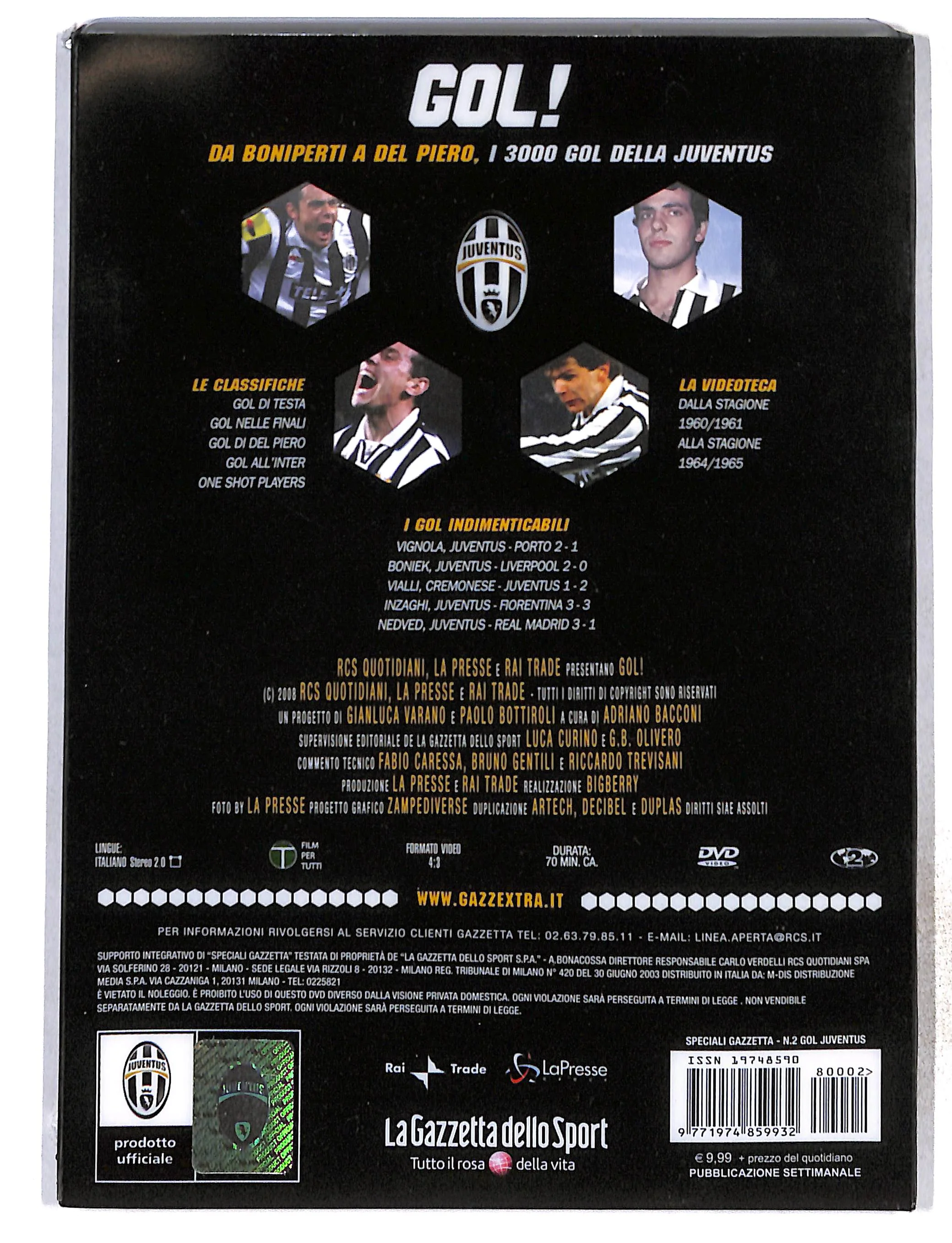EBOND Gol!Da Boniperti a Del Piero vol.2 EDITORIALE DVD DB772862 - Image 2