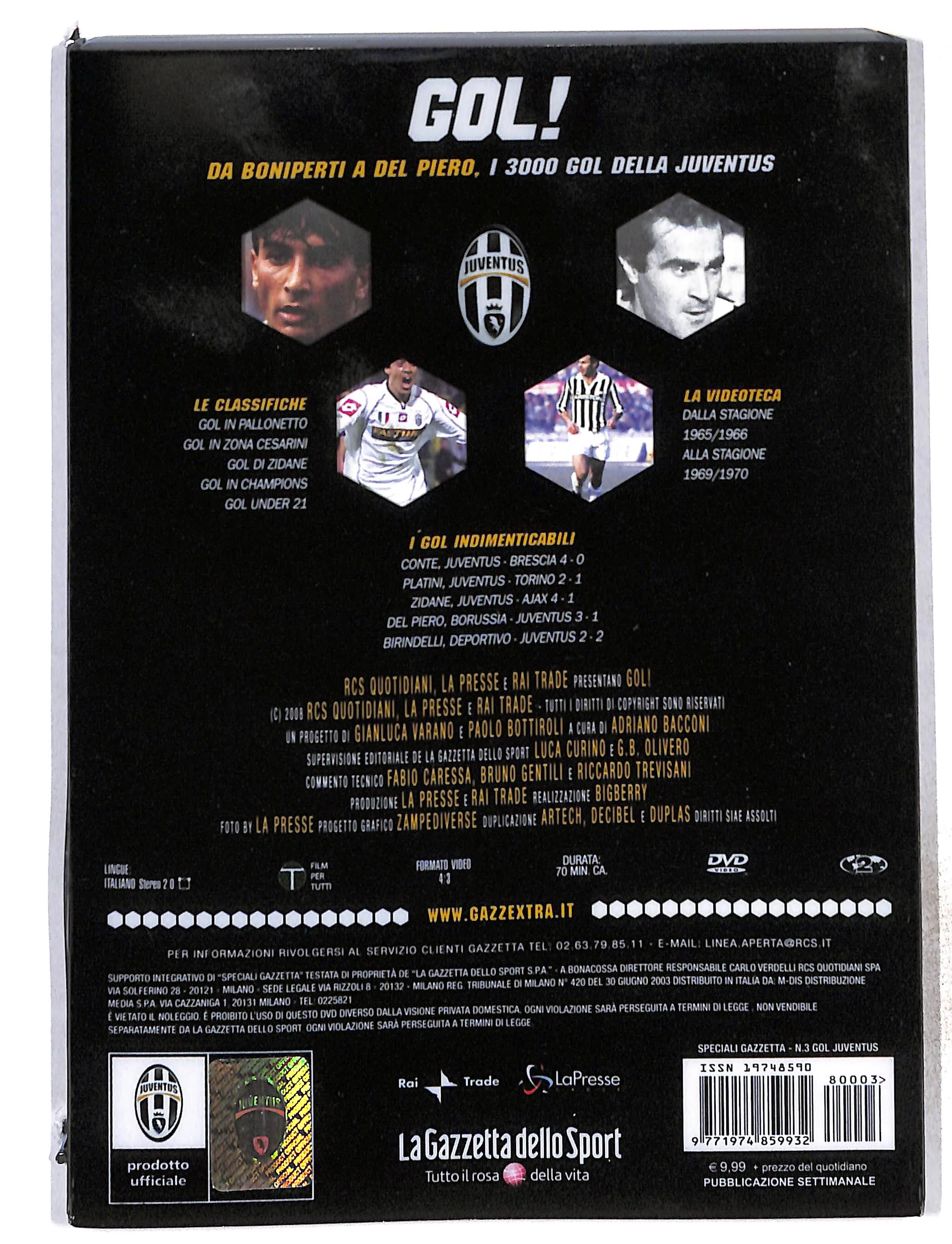 EBOND Gol!Da Boniperti a Del Piero vol.3 EDITORIALE DVD DB772863 - Image 2