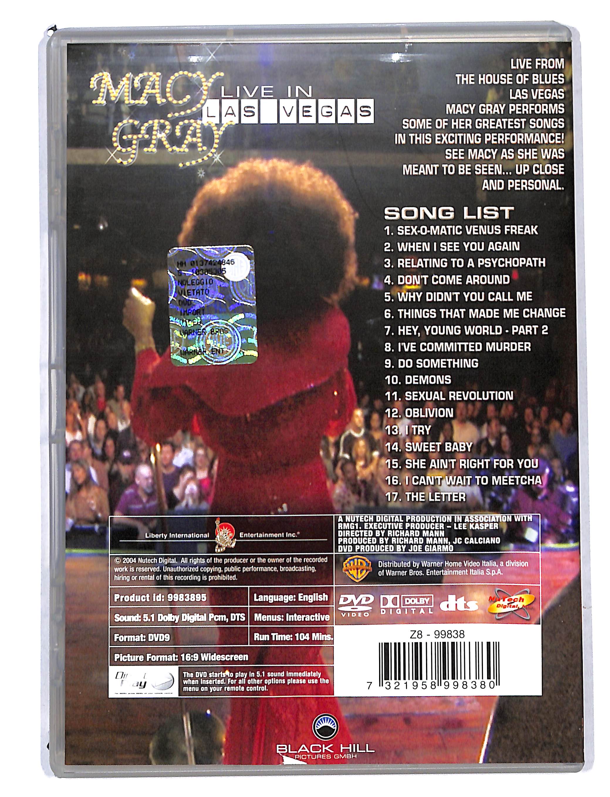 EBOND Gray Macy - Live In Las Vegas DVD DB725648 - Image 2