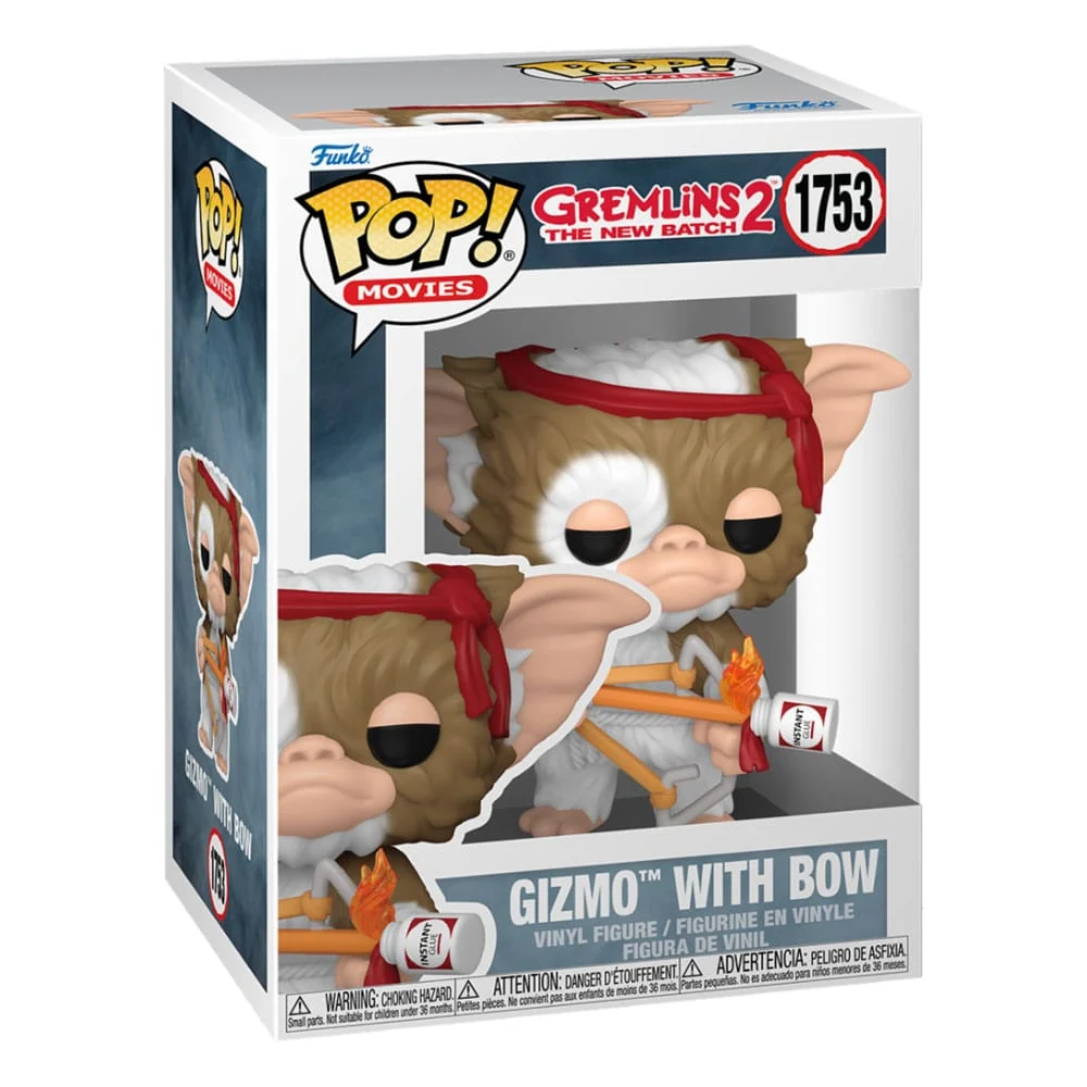 GREMLINS POP! MOVIE VINYL FIGURE GIZMO W/BOW 9 CM P039102 - Image 2
