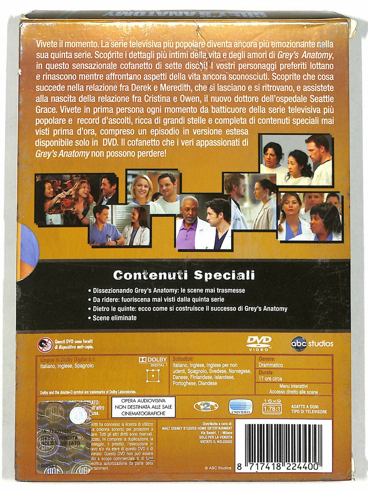 EBOND Grey's Anatomy - Stagione 05 (7) DVD DB713607 - Image 2