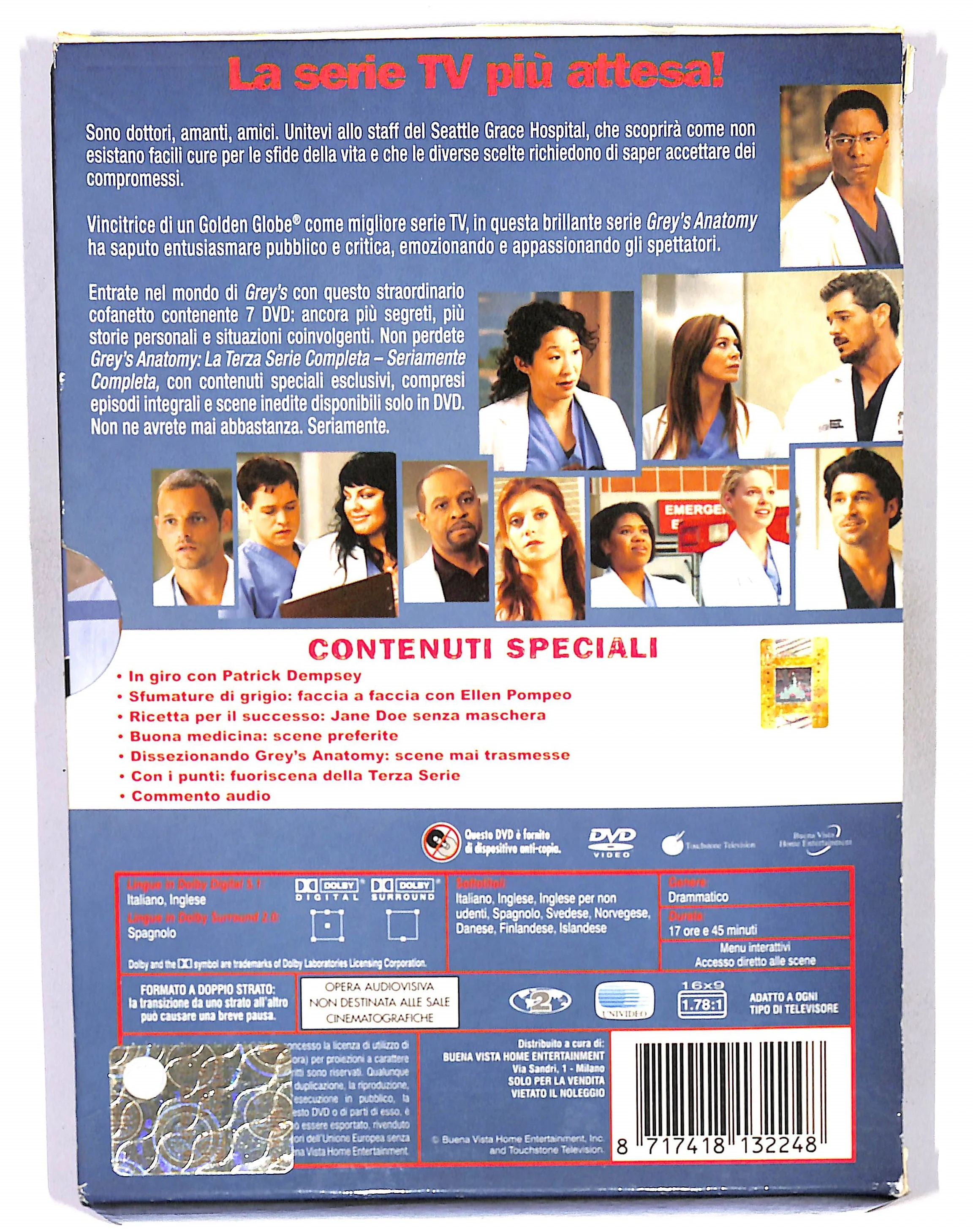 EBOND Grey's Anatomy - Terza Serie Seriamente Completa (7 dischi) DVD DB710619 - Image 2