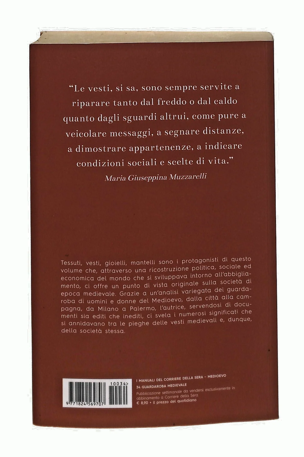 EBOND Guardaroba Medievale M G Muzzarelli Cura Cardini Corriere Libro LI048813 - Image 2