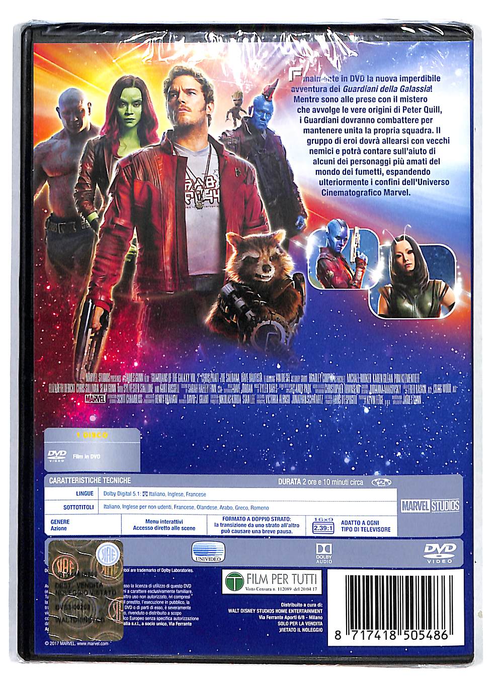 EBOND Guardiani della Galassia Vol 2 NOLEGGIO DVD DB733614 - Image 2