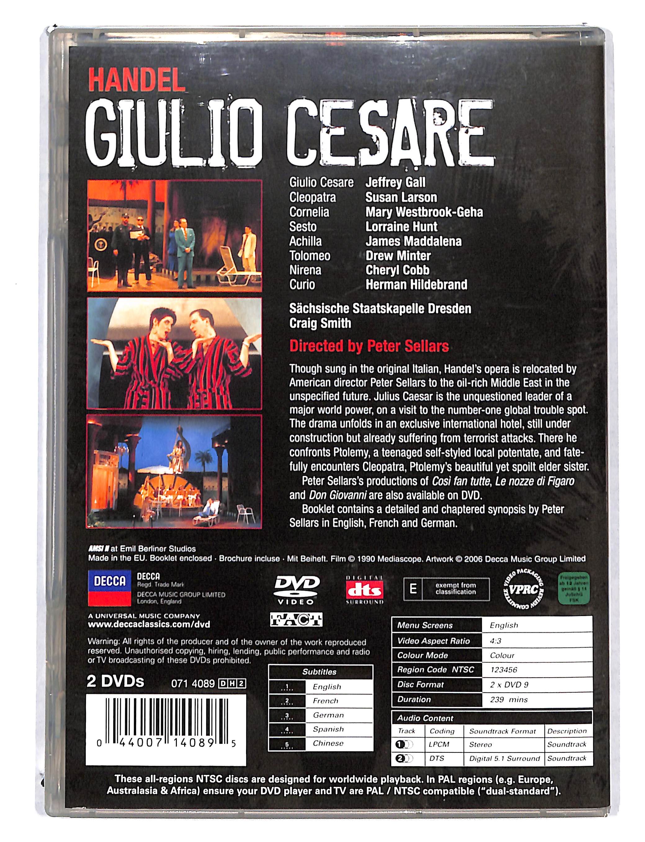 EBOND Handel - Giulio Cesare Peter Sellars DVD DB723160 - Image 2