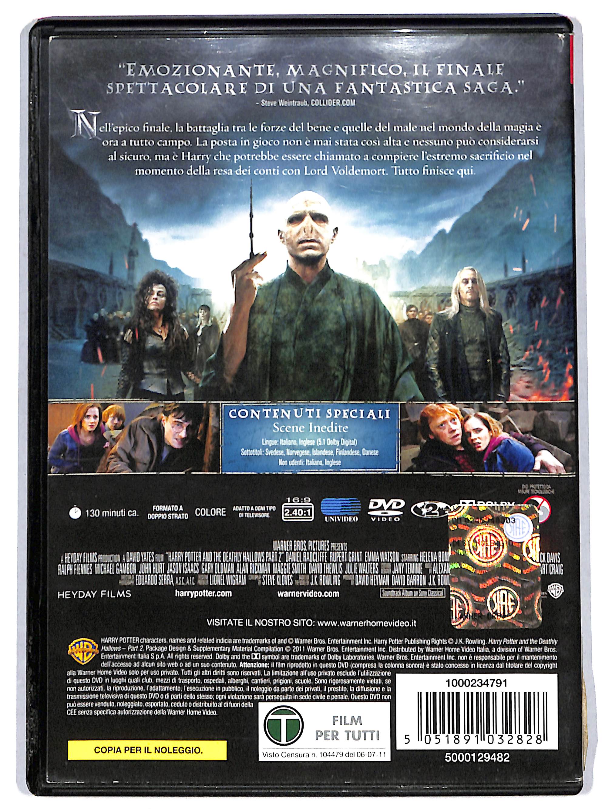 EBOND Harry Potter e i Doni della Morte - Parte 2 NOLEGGIO DVD DB734614 - Image 2