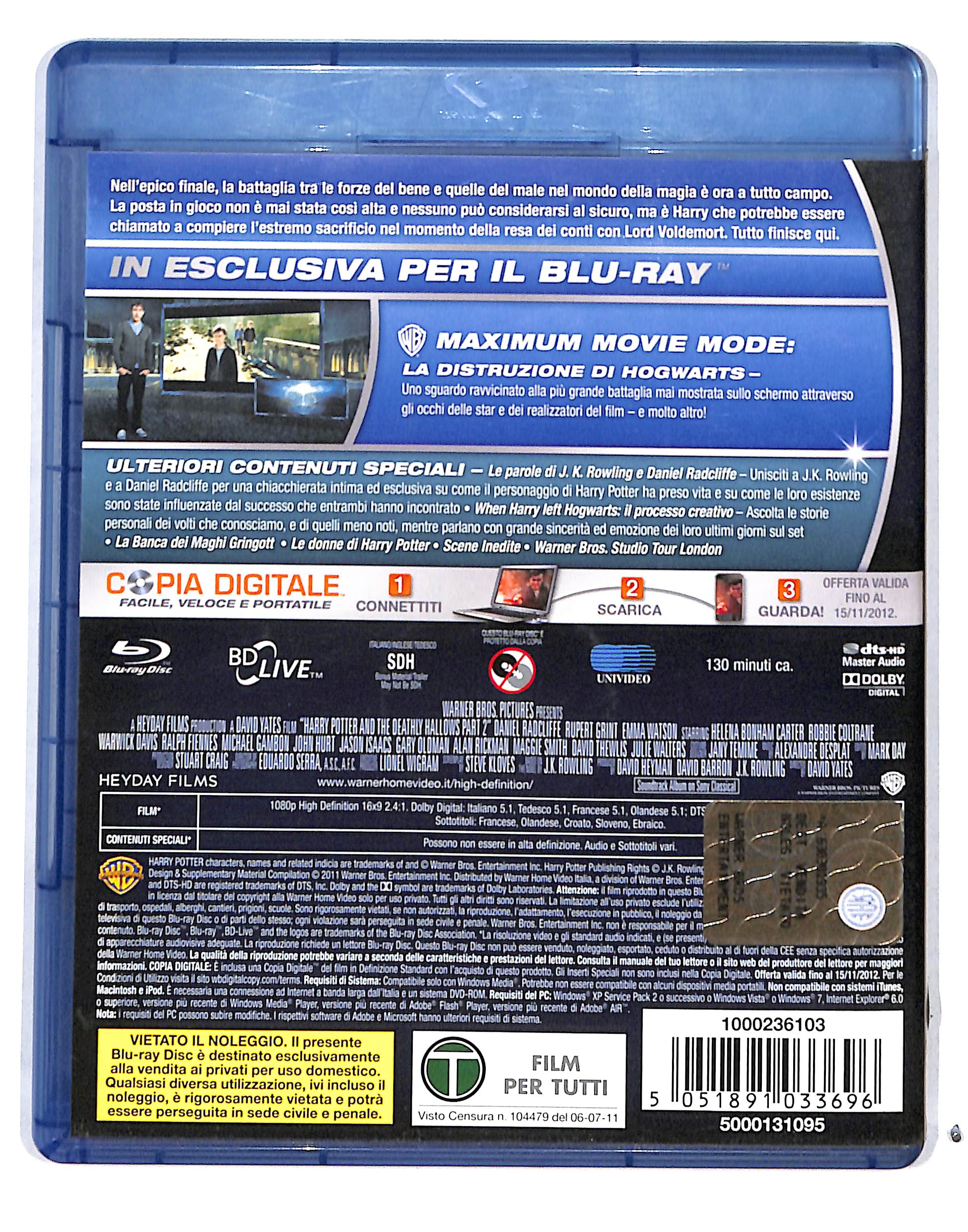 EBOND Harry Potter e i Doni della Morte Prt. 2 +DVD BLURAY DB683712 - Image 2