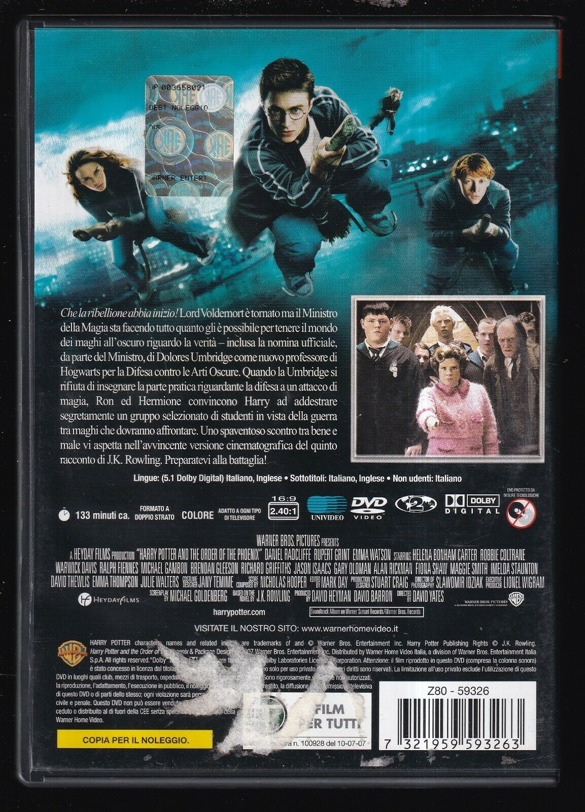EBOND Harry Potter e L'ordine Della Fenice Ex Noleggio DVD DB741101 - Image 2