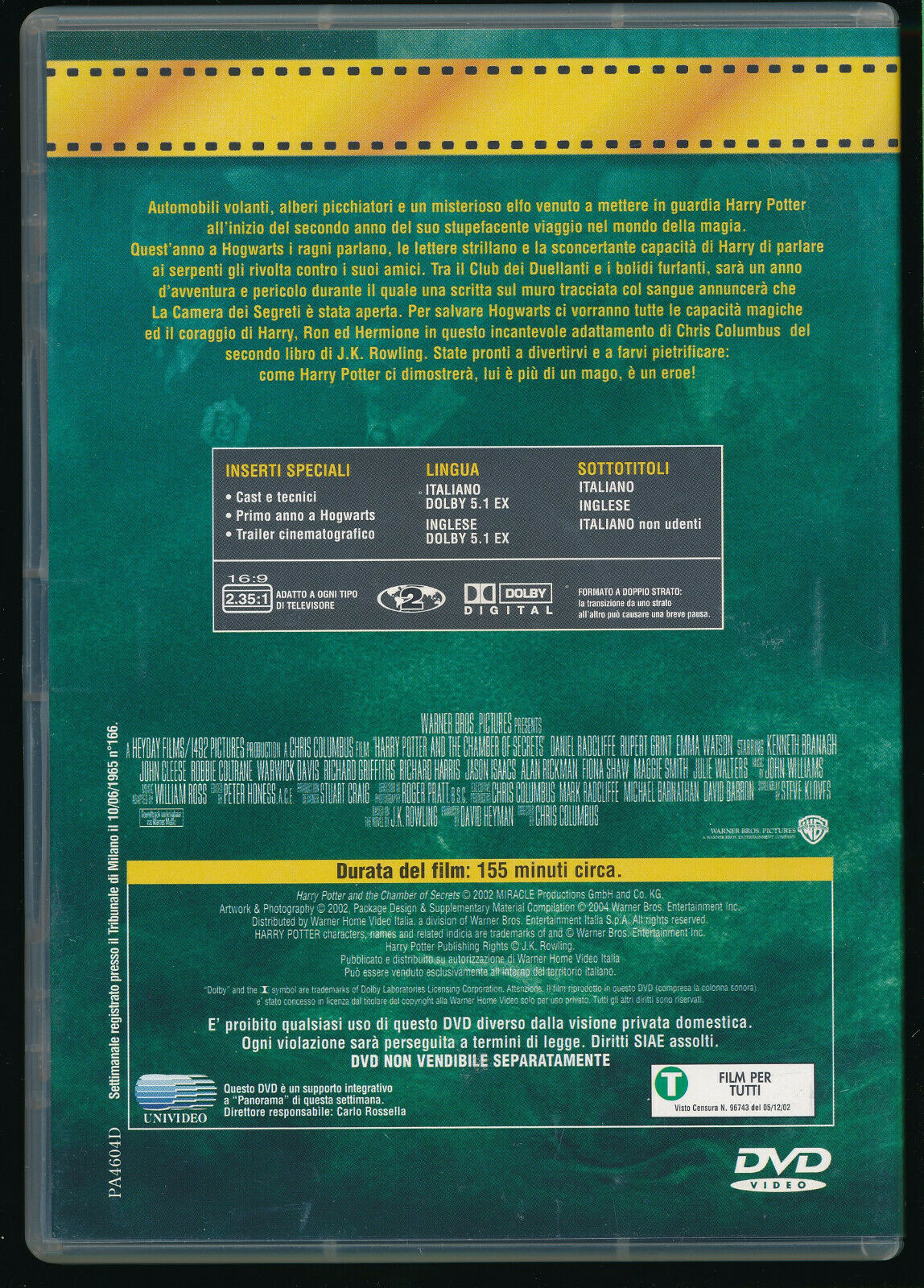 EBOND Harry Potter E La Camera Dei Segreti  Editoriale DVD DB773229 - Image 2
