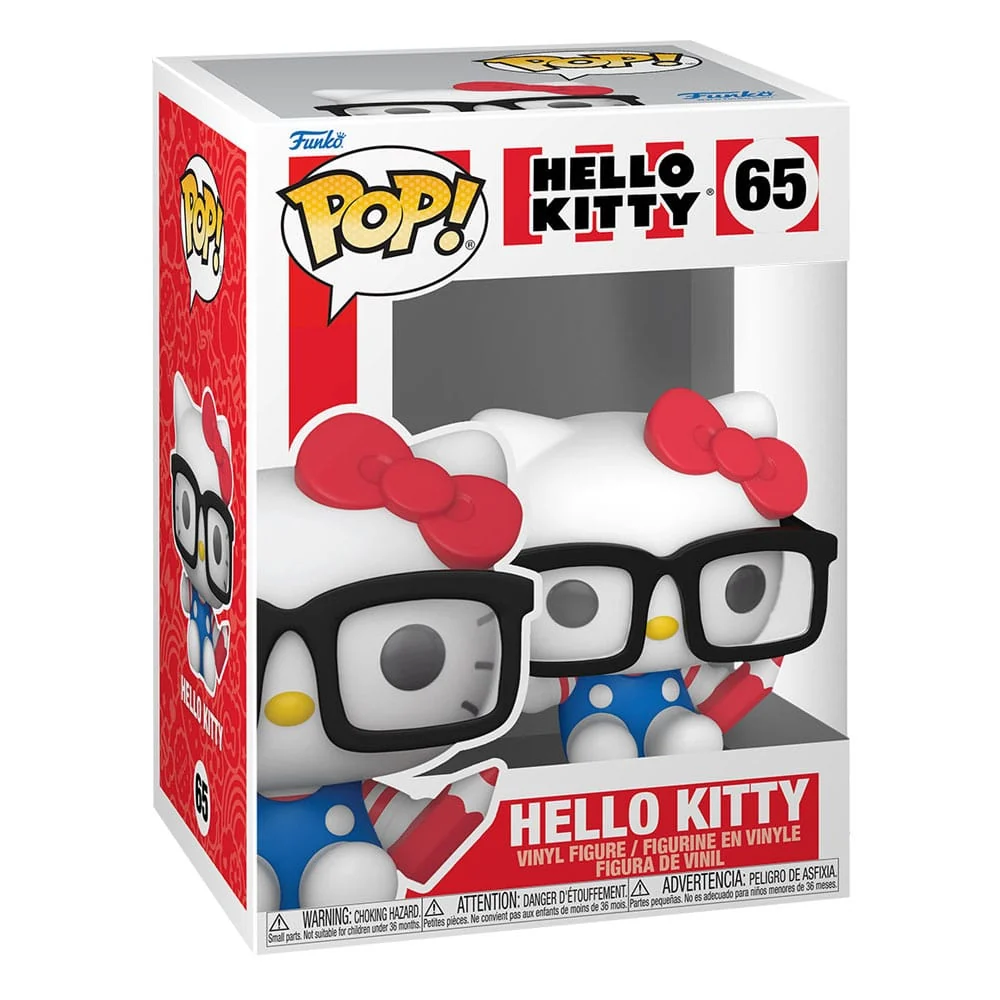 HELLO KITTY POP! SANRIO VINYL FIGURE HELLO KITTY NERD 9 CM - Image 2