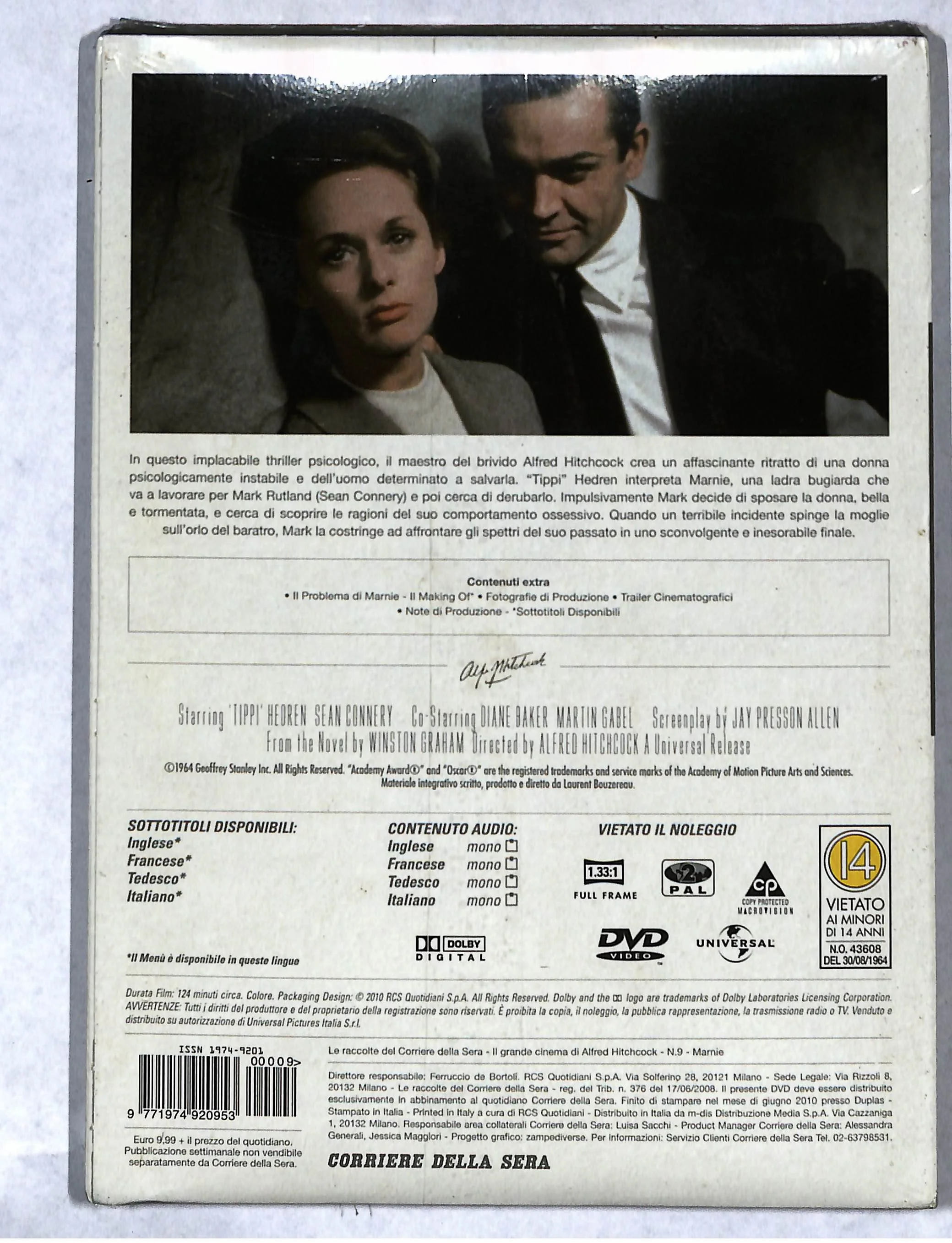 EBOND Hitchcock - Marnie vol.9 EDITORIALE DVD DB735863 - Image 2