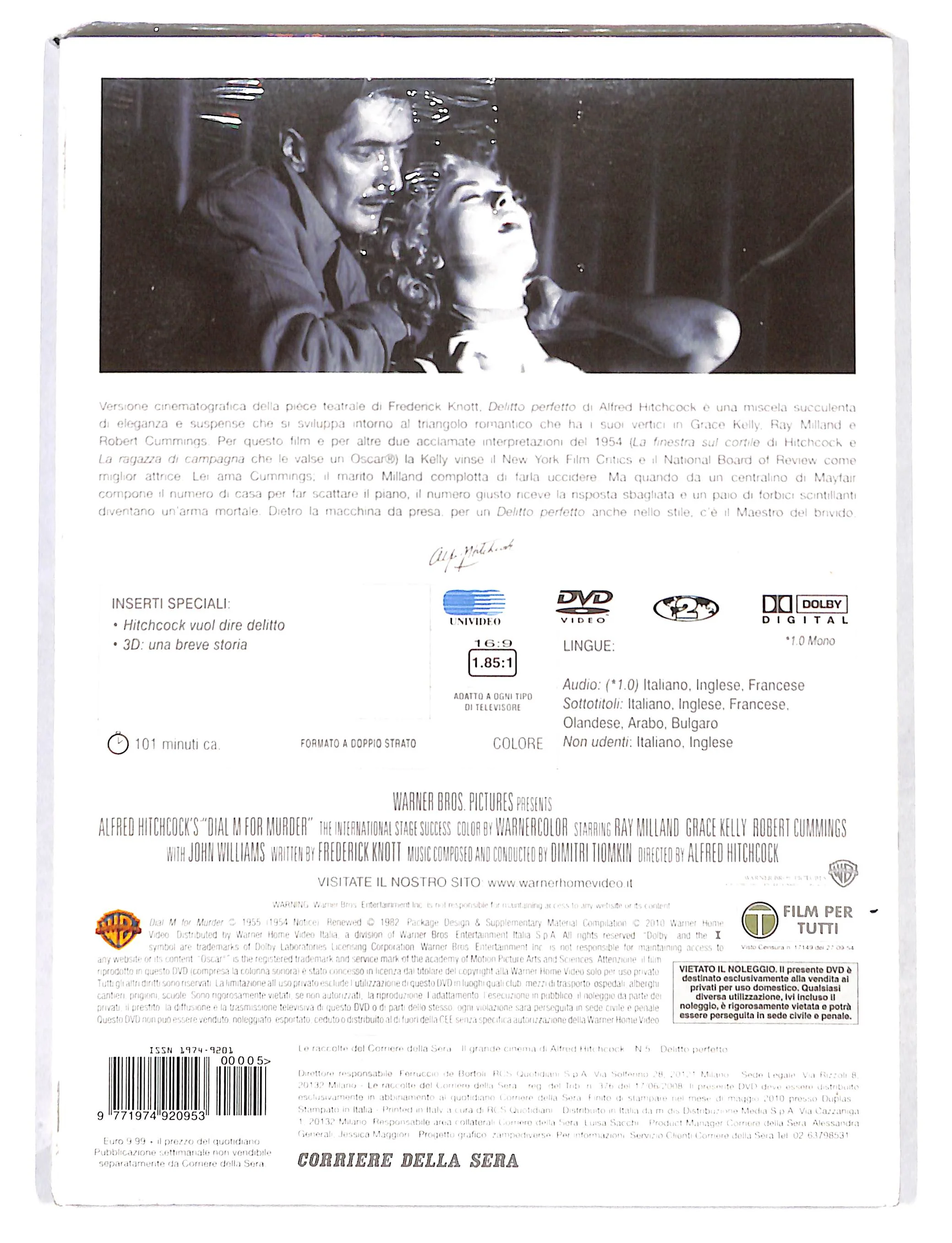 EBOND Hitchcook - Delitto perfetto EDITORIALE DVD DB725460 - Image 2