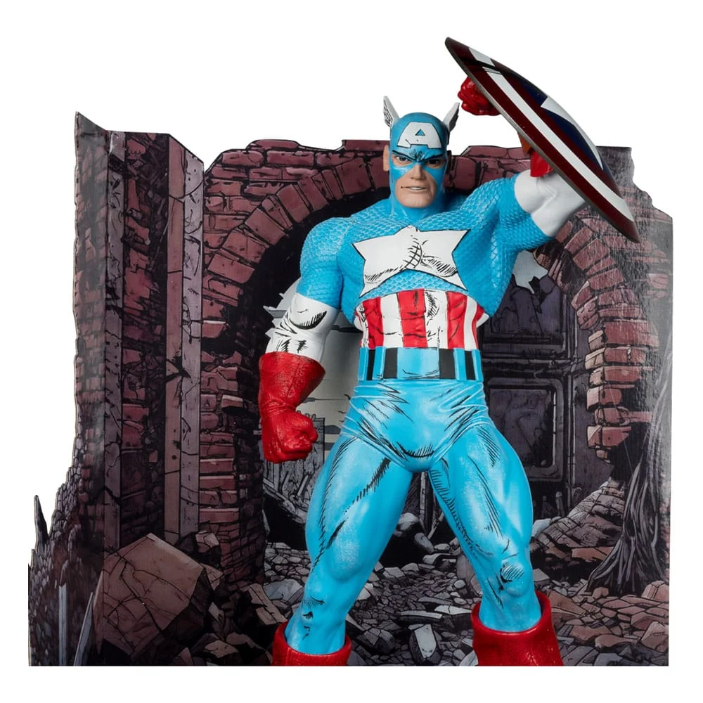 Hot Deals Marvel PVC Statue 1/6 Captain America (The Amazing Spider-Man #323) 28 P049550 - Image 4