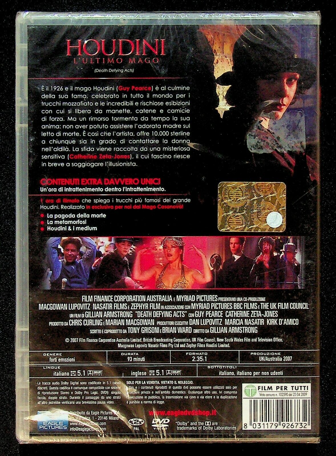 EBOND Houdini - L'ultimo Mago Dvd DVD DB711312 - Image 2
