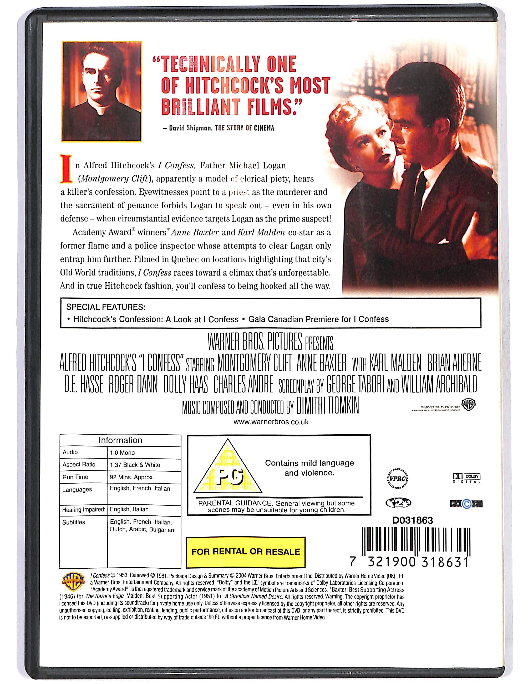 EBOND I Confess EDITORIALE DVD DB695350 - Image 2