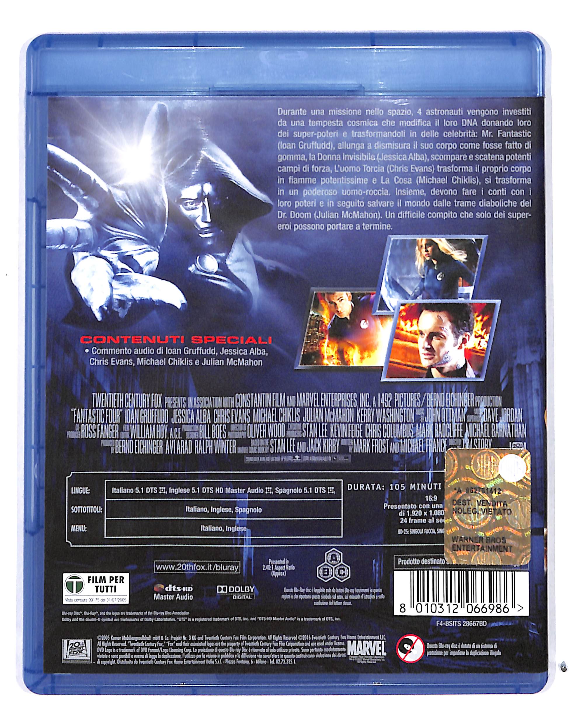 EBOND I fantastici 4 BLURAY BLURAY DB685103 - Image 2