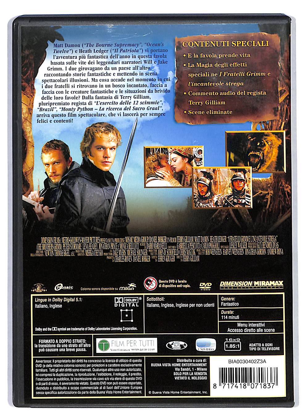 EBOND I Fratelli Grimm e L'incantevole Strega DVD DB759636 - Image 2