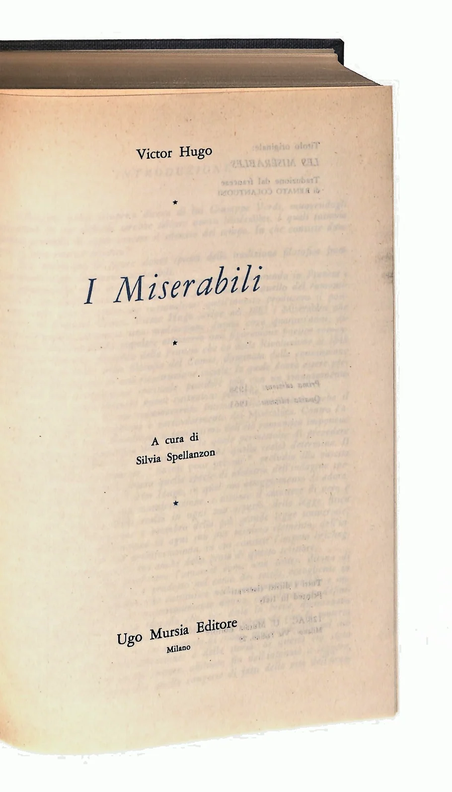 EBOND I Miserabili Victor Hugo Mursia & C 1963 Libro LI047149 - Image 2