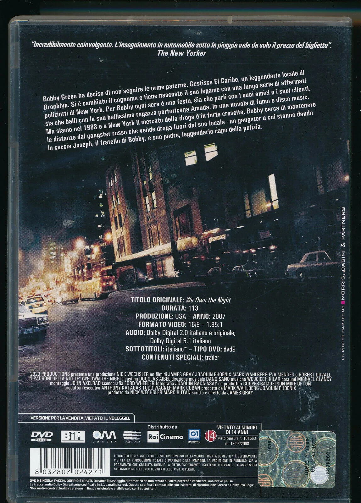 EBOND I Padroni Della Notte DVD DB766843 - Image 2