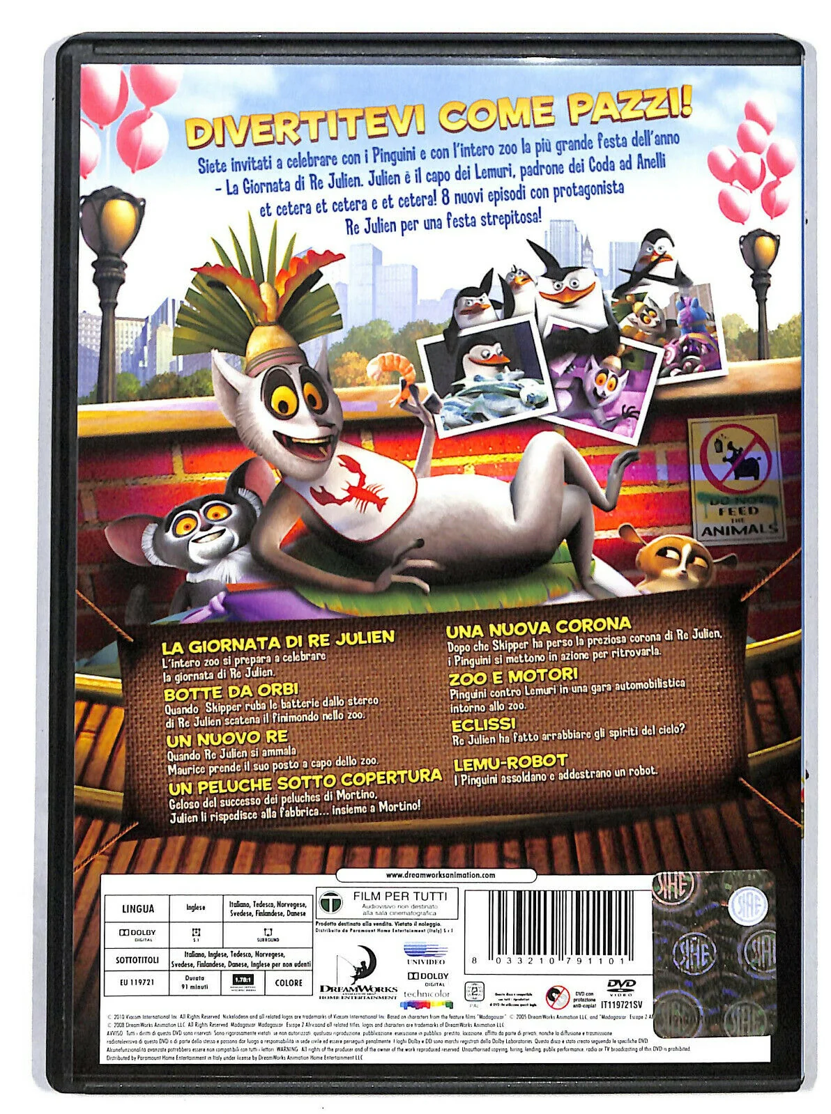 EBOND i Pinguini Di Madagascar - La Giornata Di Re Julien DVD DB716912 - Image 2