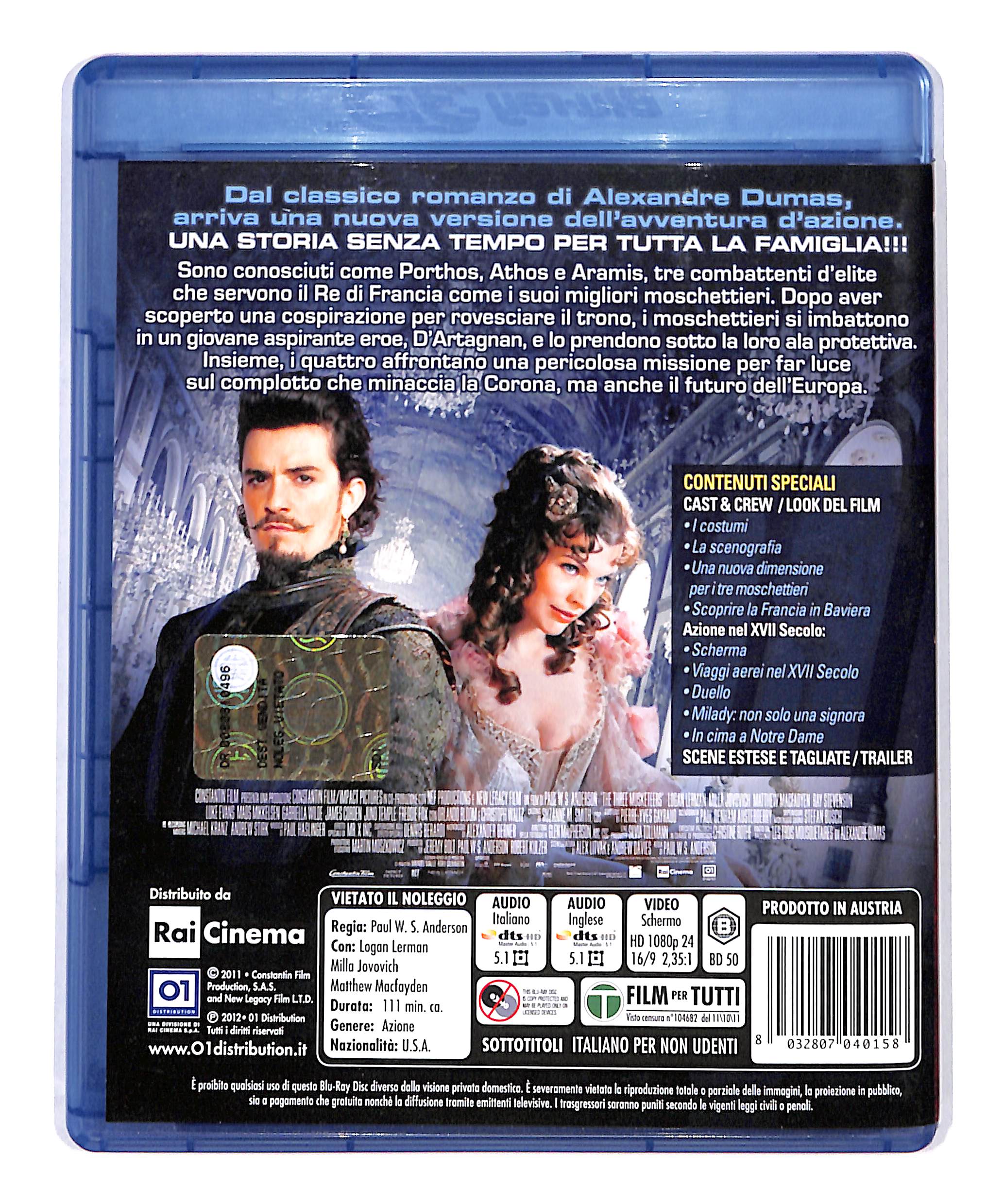 EBOND I Tre Moschettieri BLURAY 3D BLURAY DB690754 - Image 2