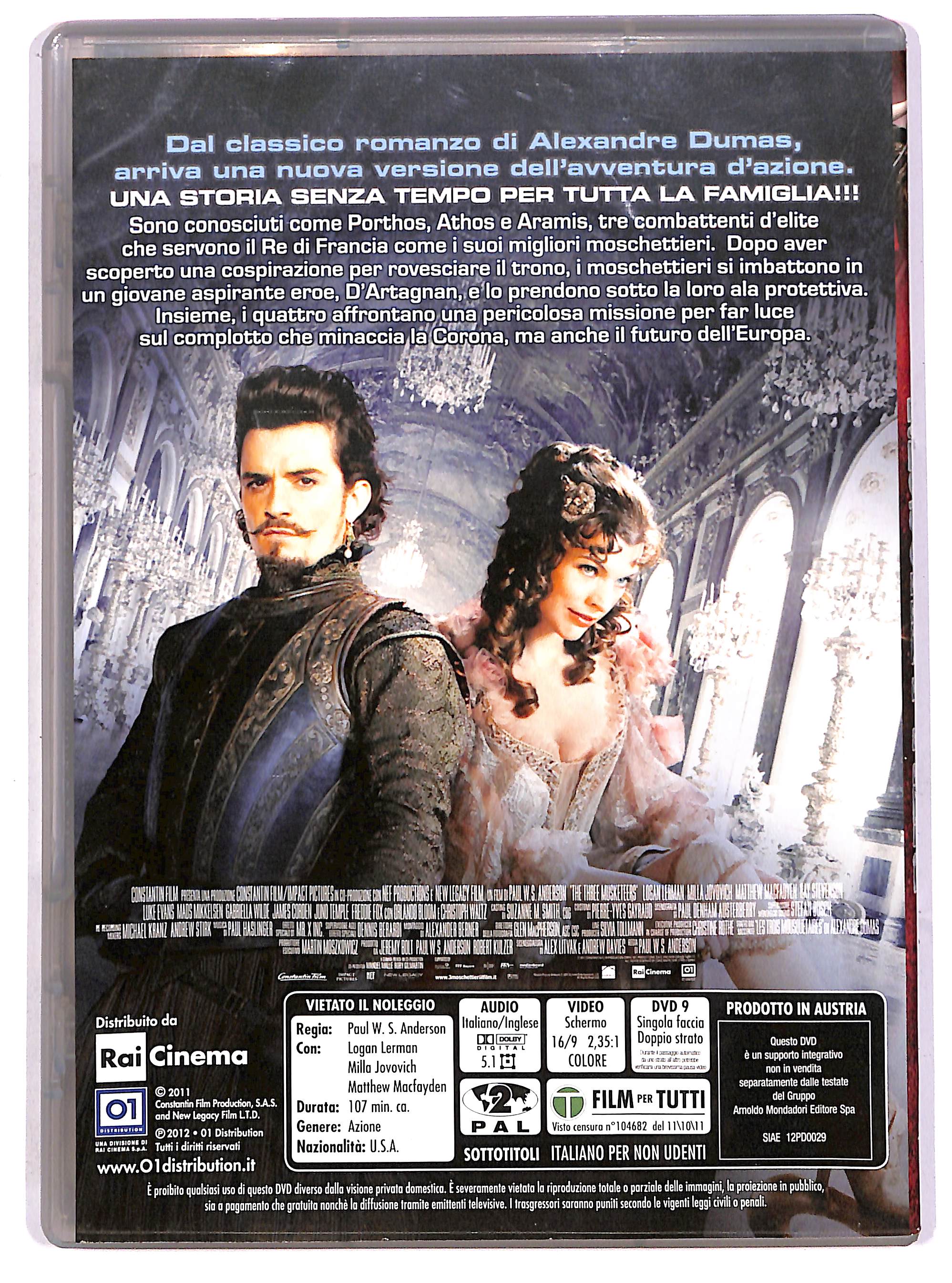 EBOND I tre moschettieri EDITORIALE DVD DB714361 - Image 2