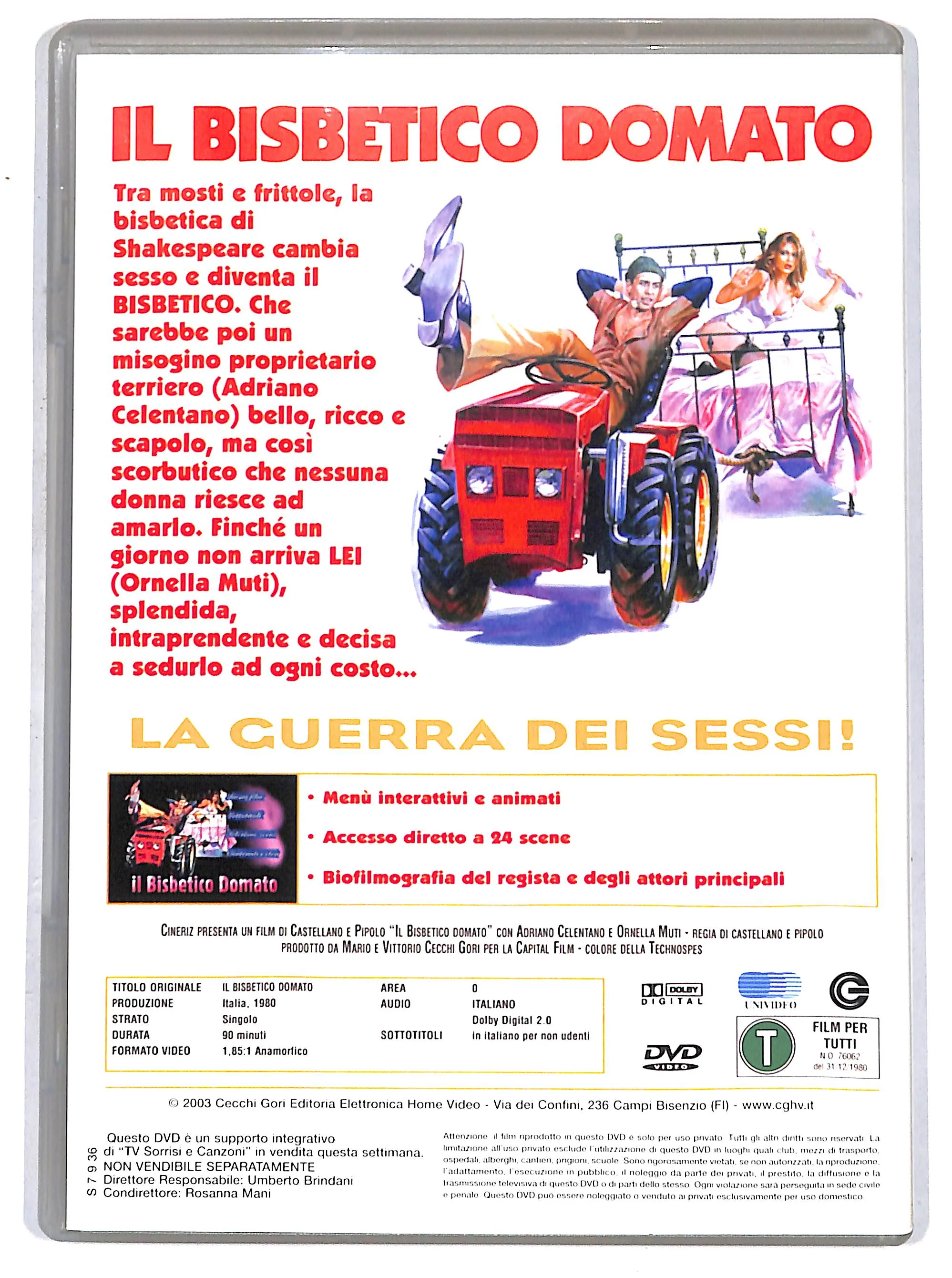 EBOND Il bisbetico domato EDITORIALE DVD DB749736 - Image 2