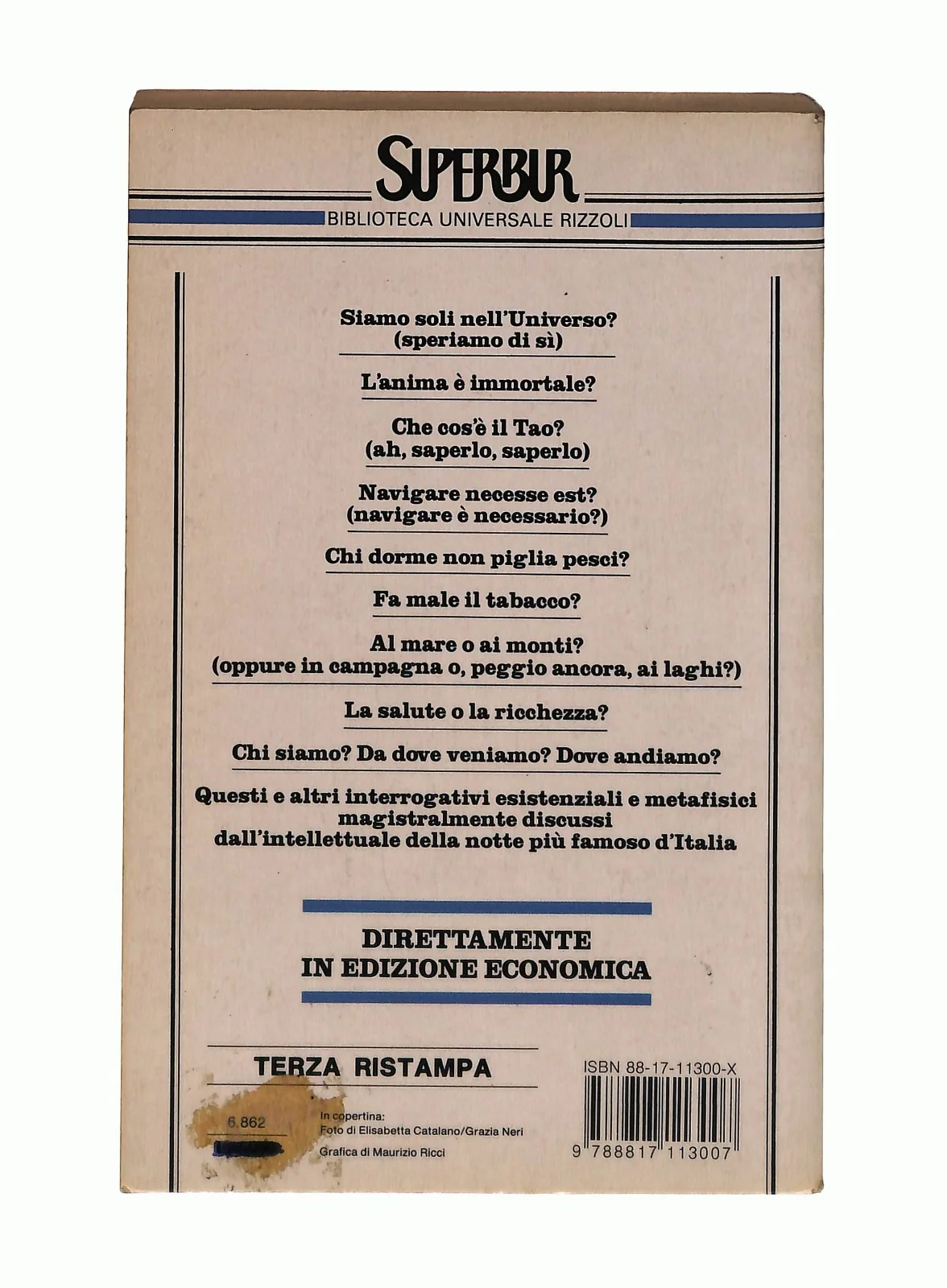 EBOND Il Brodo Primordiale Riccardo Pazzaglia Superbur 1987 Libro LI046240 - Image 2