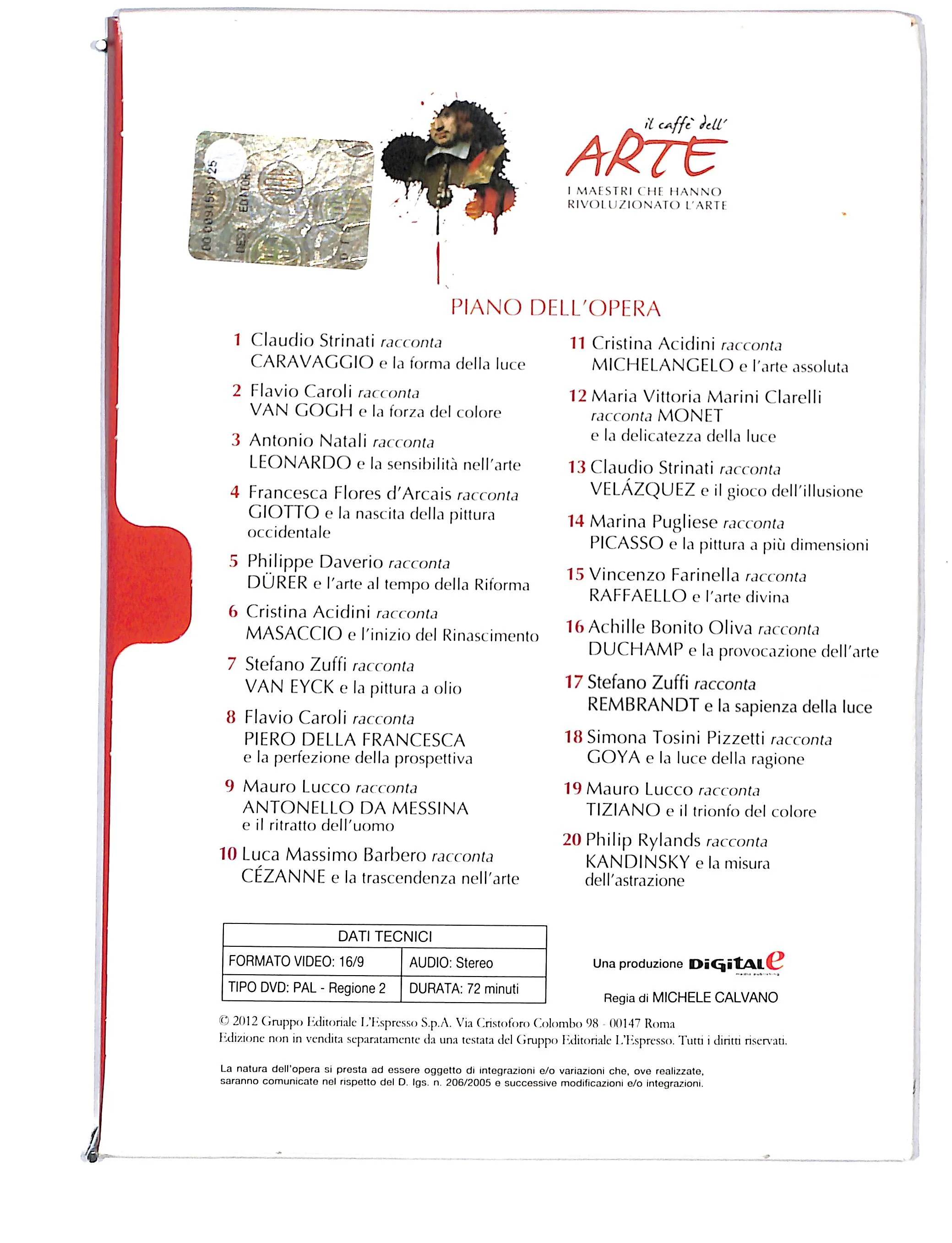 EBOND Il Caffe dell'arte vol.17 Stefano Zuffi racconta Rembrandt DVD DB741857 - Image 2