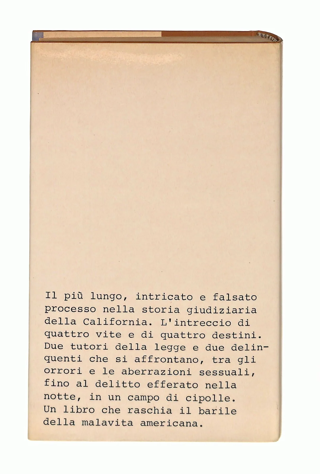 EBOND Il Campo Di Cipolle Joseph Wambaugh Rizzoli 1980 Libro LI047529 - Image 2