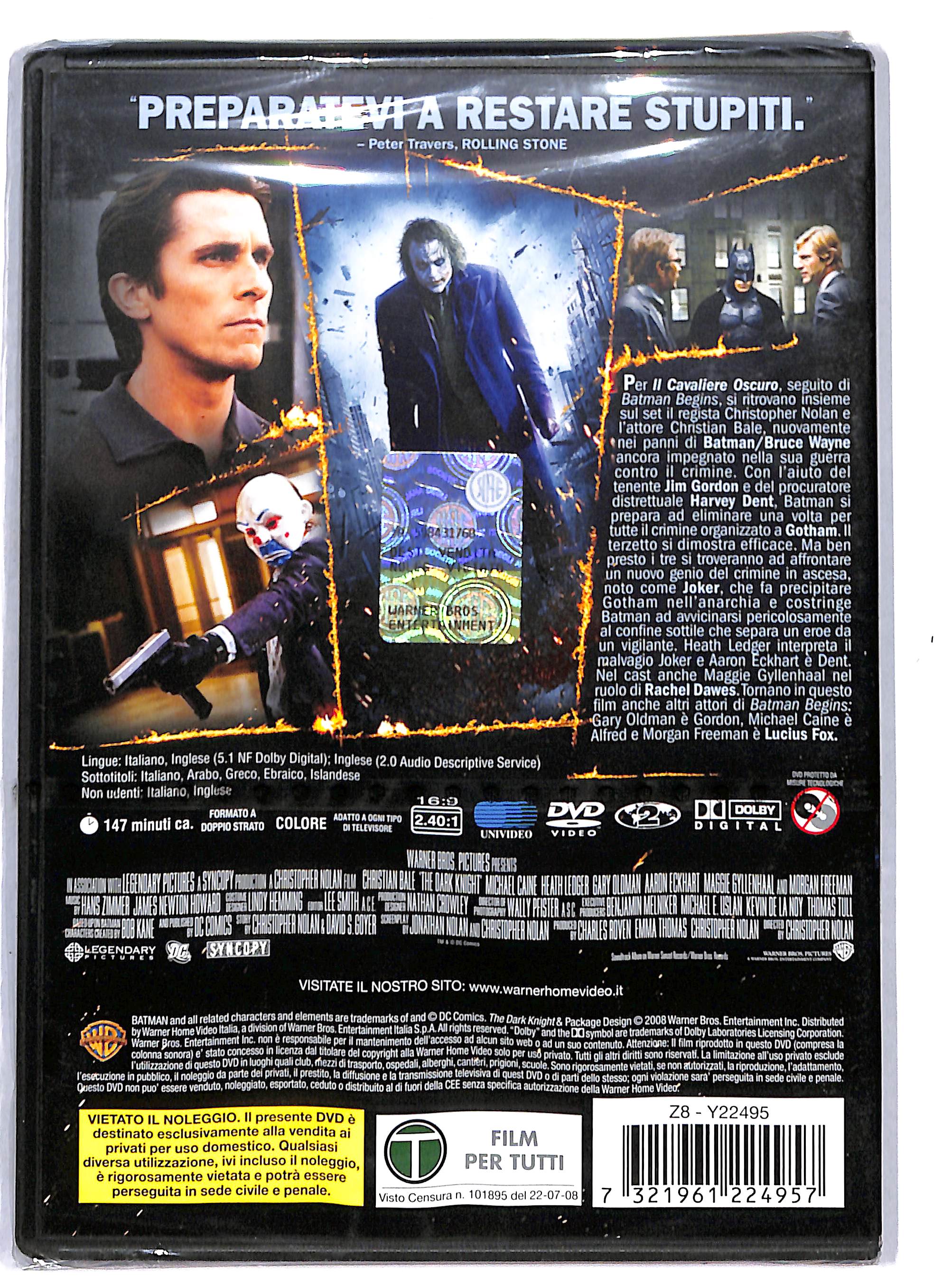 EBOND Il cavaliere oscuro DVD DB711832 - Image 2