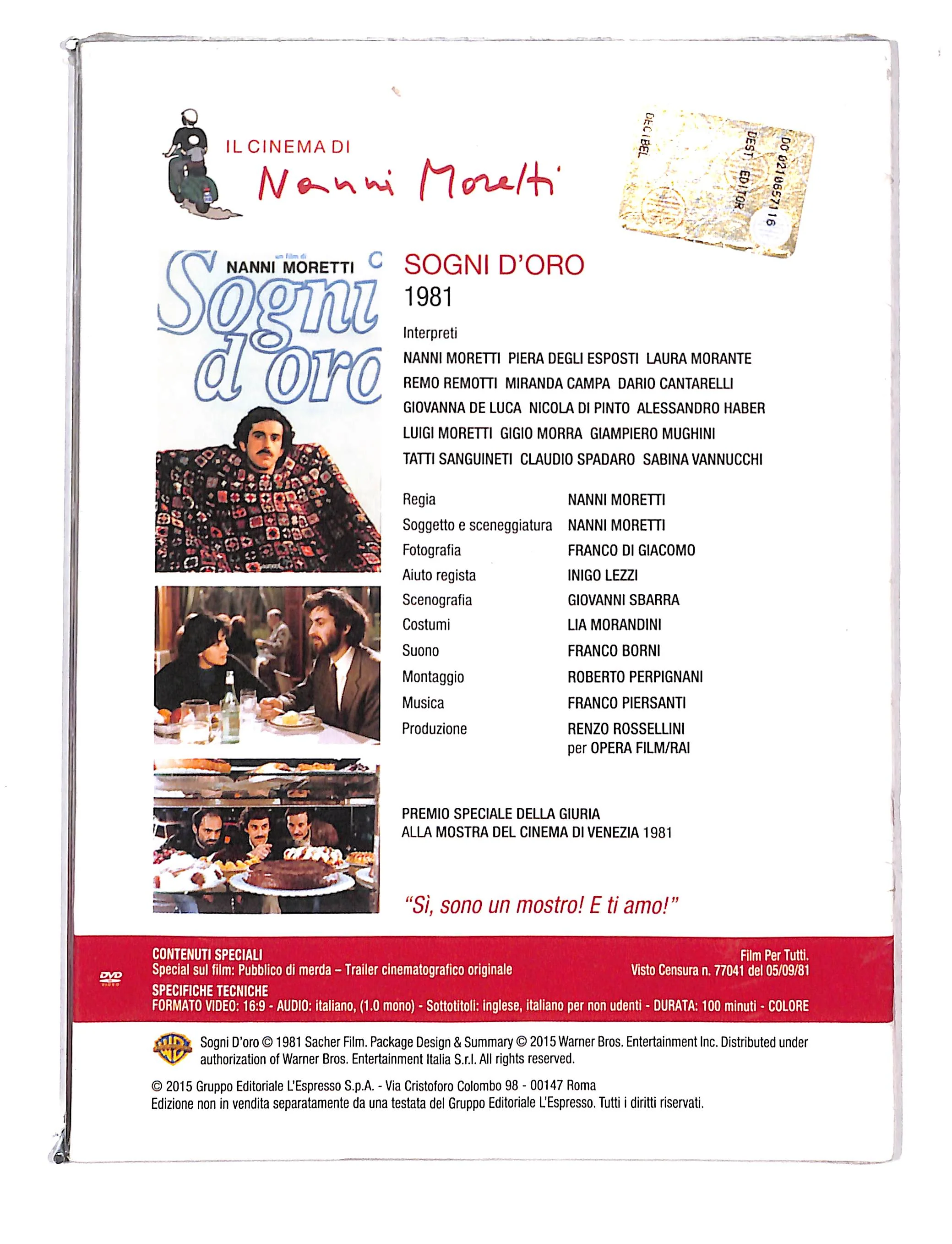 EBOND Il cinema di Nanni Moretti Sogni d'oro vol.3 DVD DB723413 - Image 2