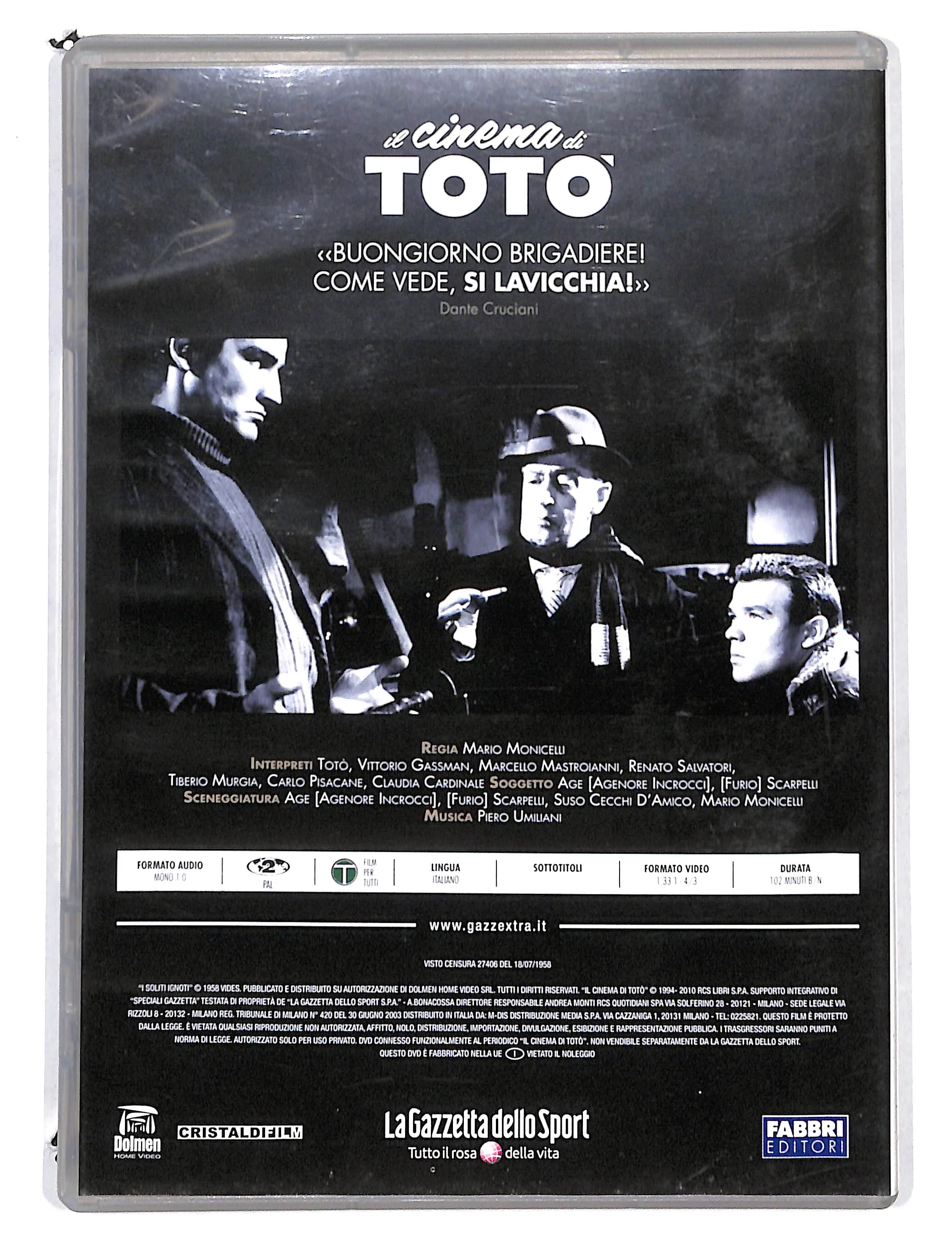 EBOND Il Cinema di Toto - i soliti ignoti EDITORIALE DVD DB723632 - Image 2