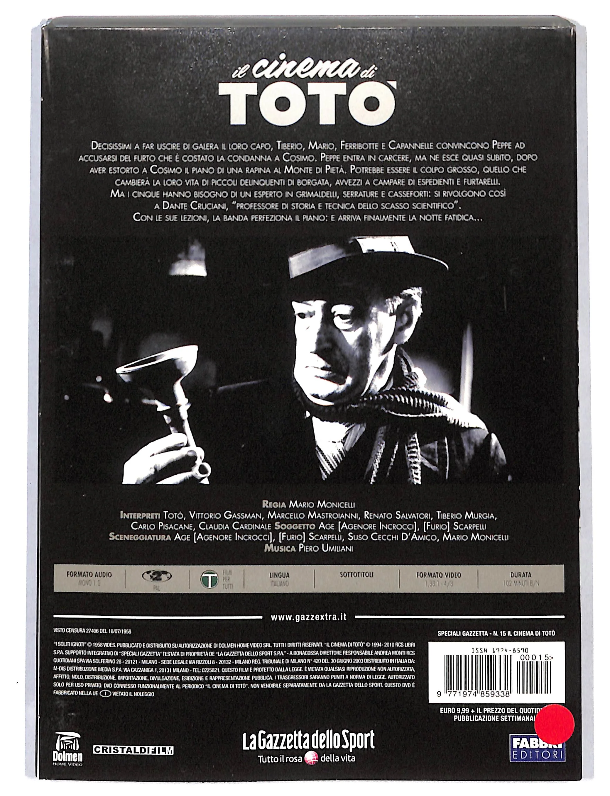 EBOND Il Cinema di Toto - I soliti Ignoti vol.15 EDITORIALE DVD DB717660 - Image 2