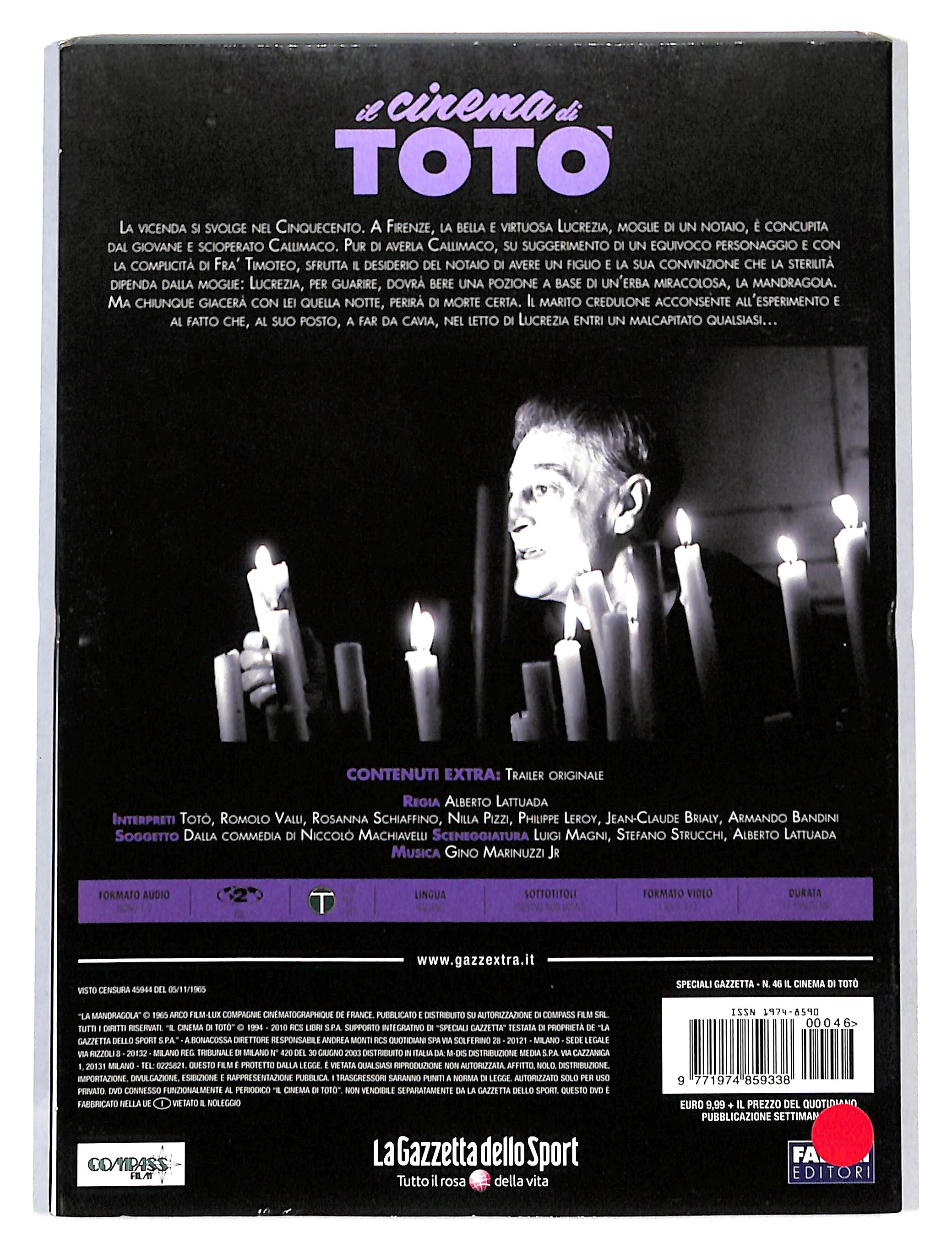 EBOND Il cinema di Toto - La Mandragola vol.46 DVD DB717657 - Image 2