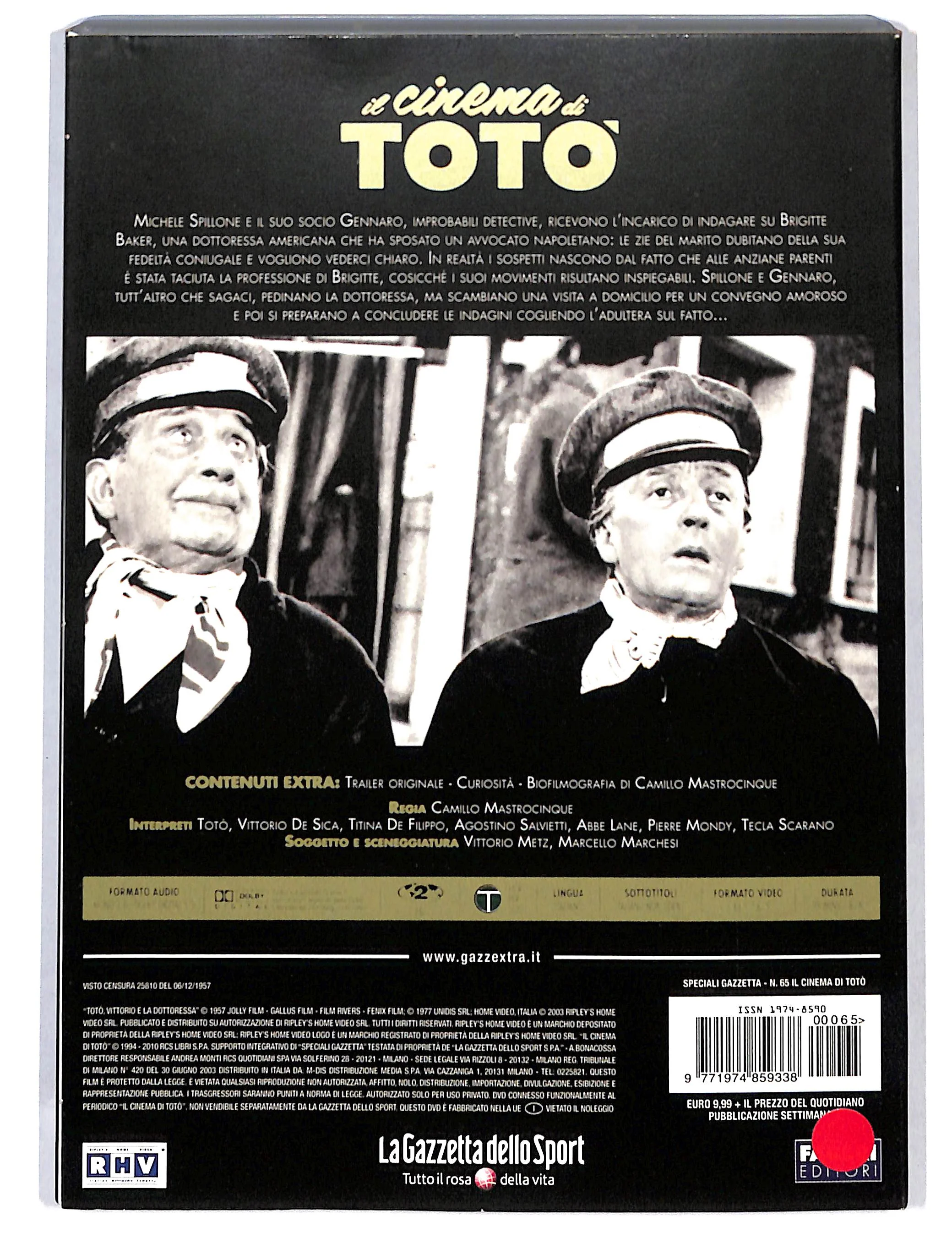 EBOND Il Cinema di Toto - toto Vittorio e la dottoressa vol.65 DVD DB700205 - Image 2