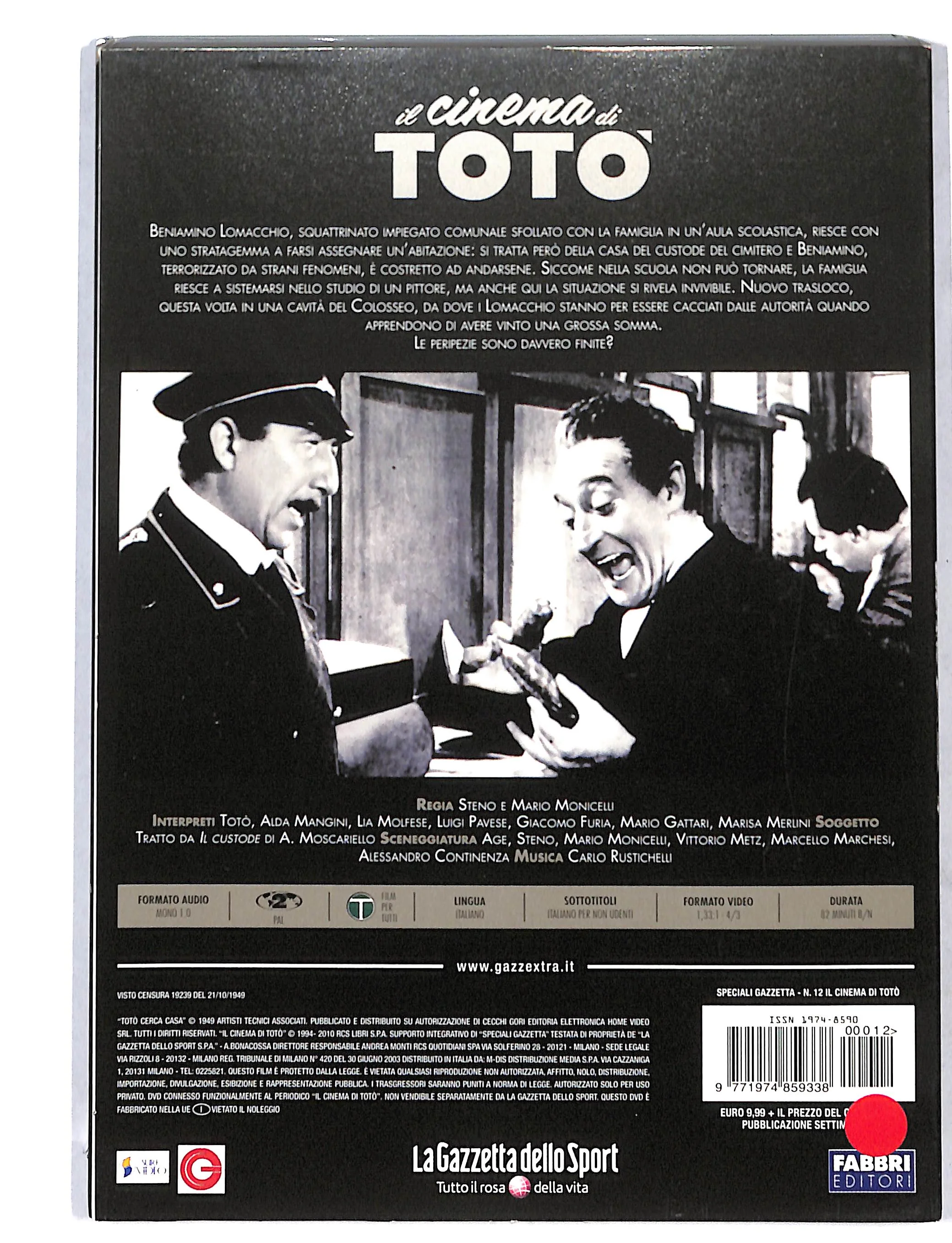 EBOND Il Cinema di Toto vol.12 - Toto cerca casa EDITORIALE DVD DB738130 - Image 2